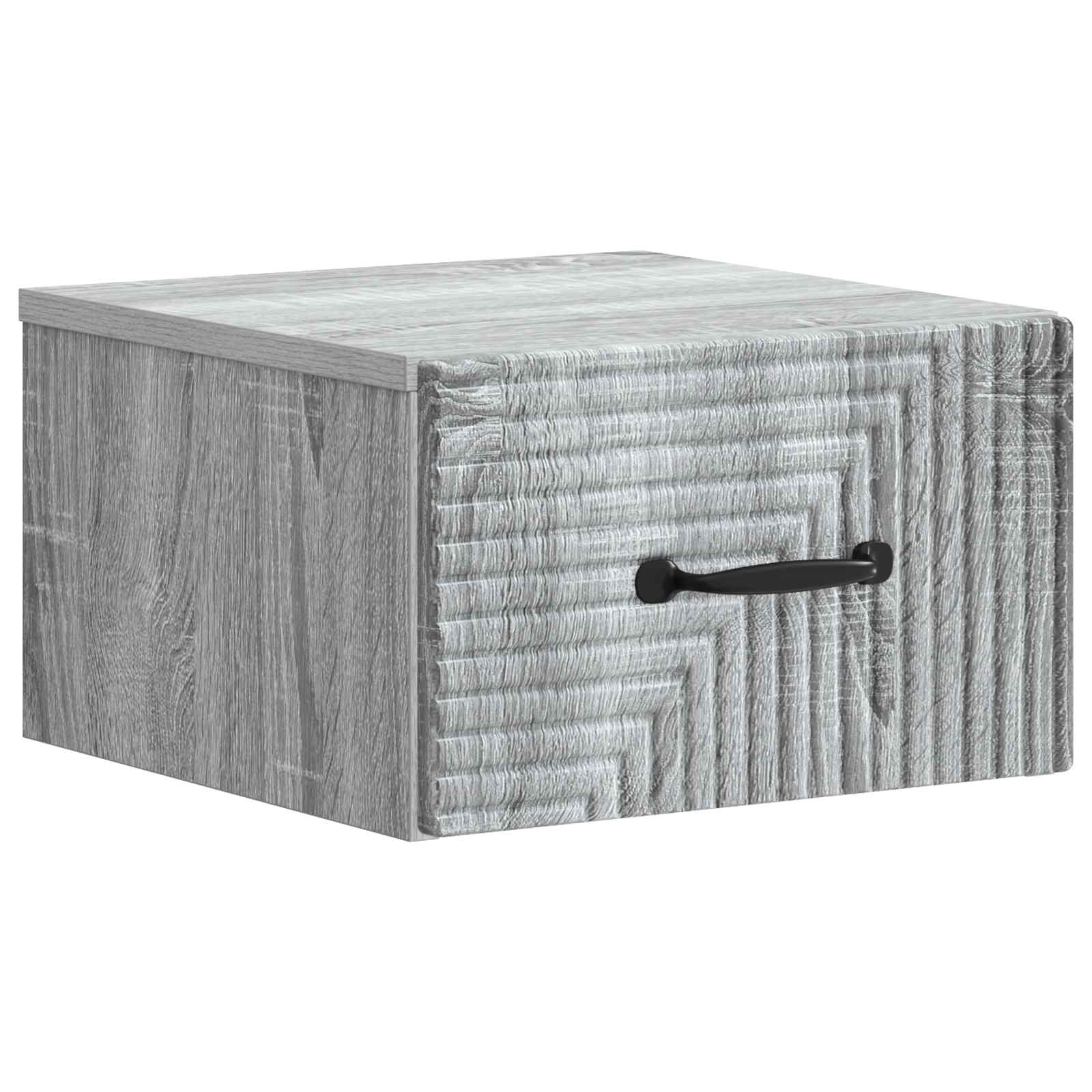 vidaXL Wandbeugel Bedkast 2 pcs Wit 34,5 x 33 x 20 cm Bewerkt hout