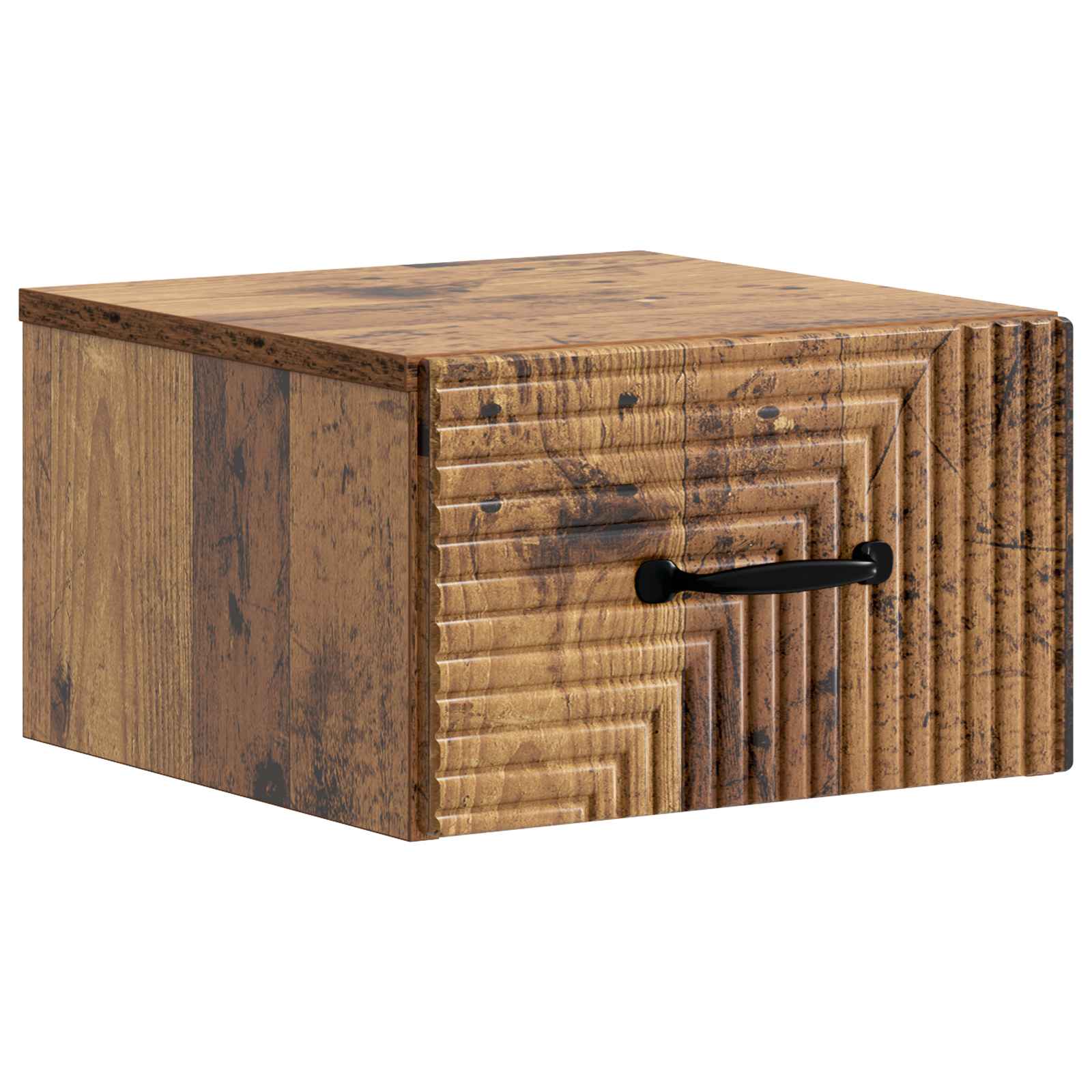vidaXL Wandbeugel Bedkast 2 pcs Wit 34,5 x 33 x 20 cm Bewerkt hout