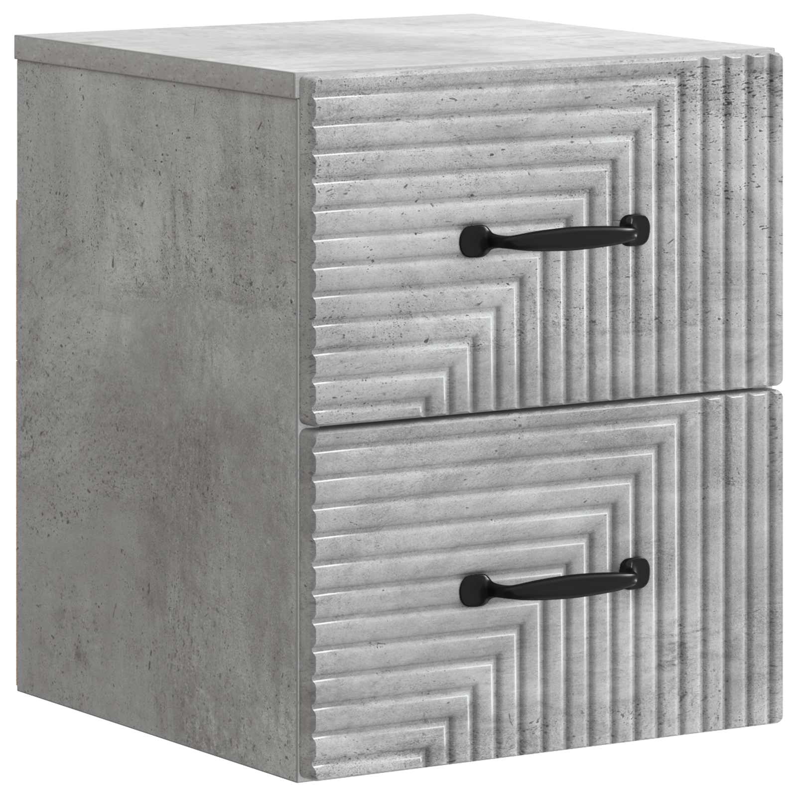 vidaXL Wandbeugel Bedkast 2 pcs Wit 34,5 x 33 x 40 cm Bewerkt hout