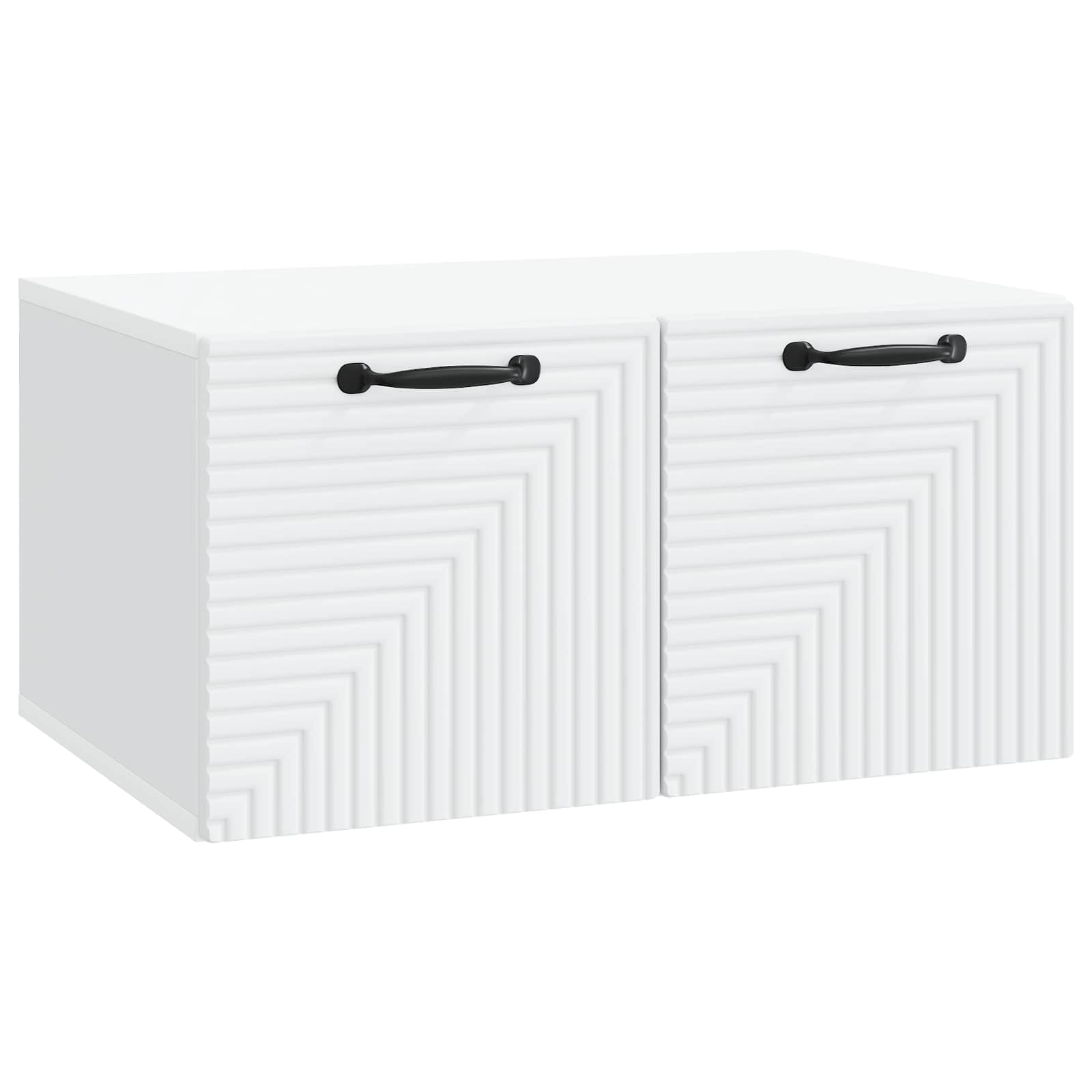 vidaXL Wandbeugel TV-kast Zwart 59,5 x 41 x 30 cm Bewerkt hout