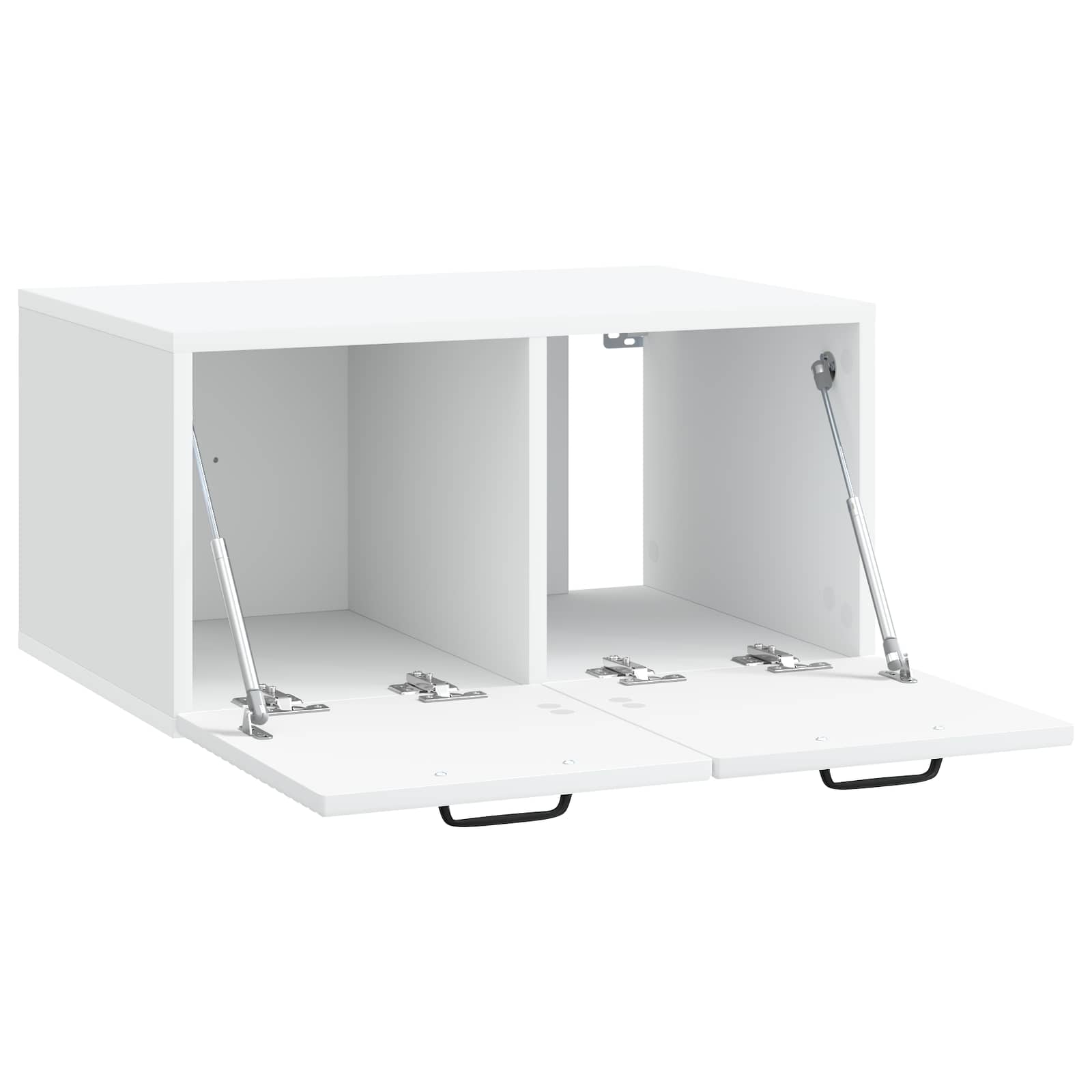 vidaXL Wandbeugel TV-kast Zwart 59,5 x 41 x 30 cm Bewerkt hout