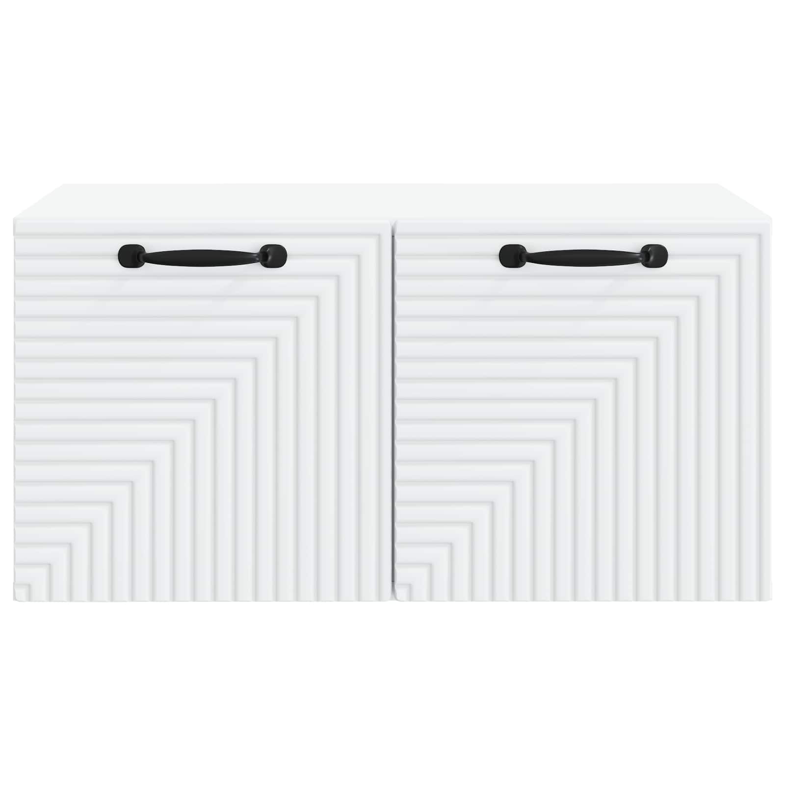 vidaXL Wandbeugel TV-kast Zwart 59,5 x 41 x 30 cm Bewerkt hout