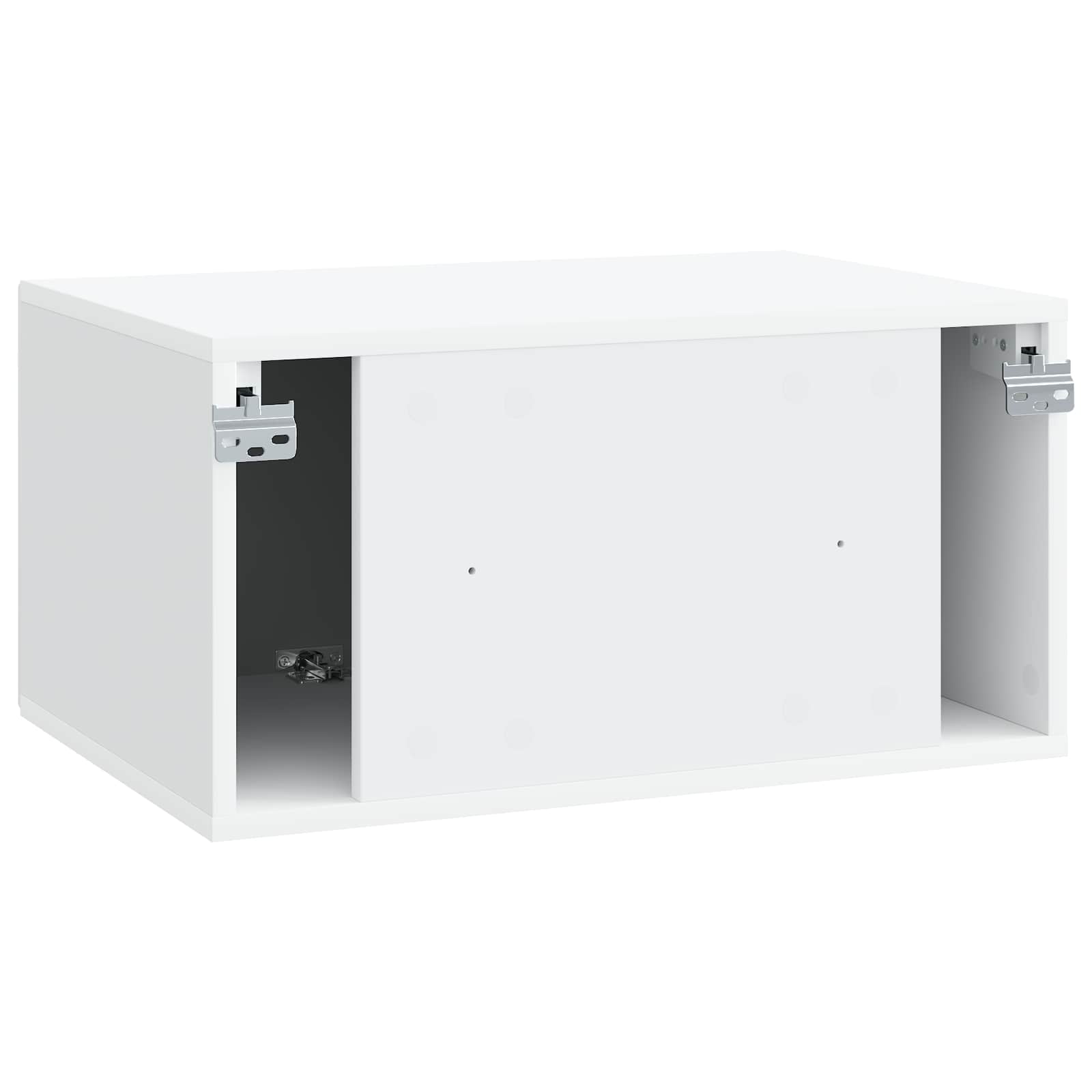 vidaXL Wandbeugel TV-kast Zwart 59,5 x 41 x 30 cm Bewerkt hout