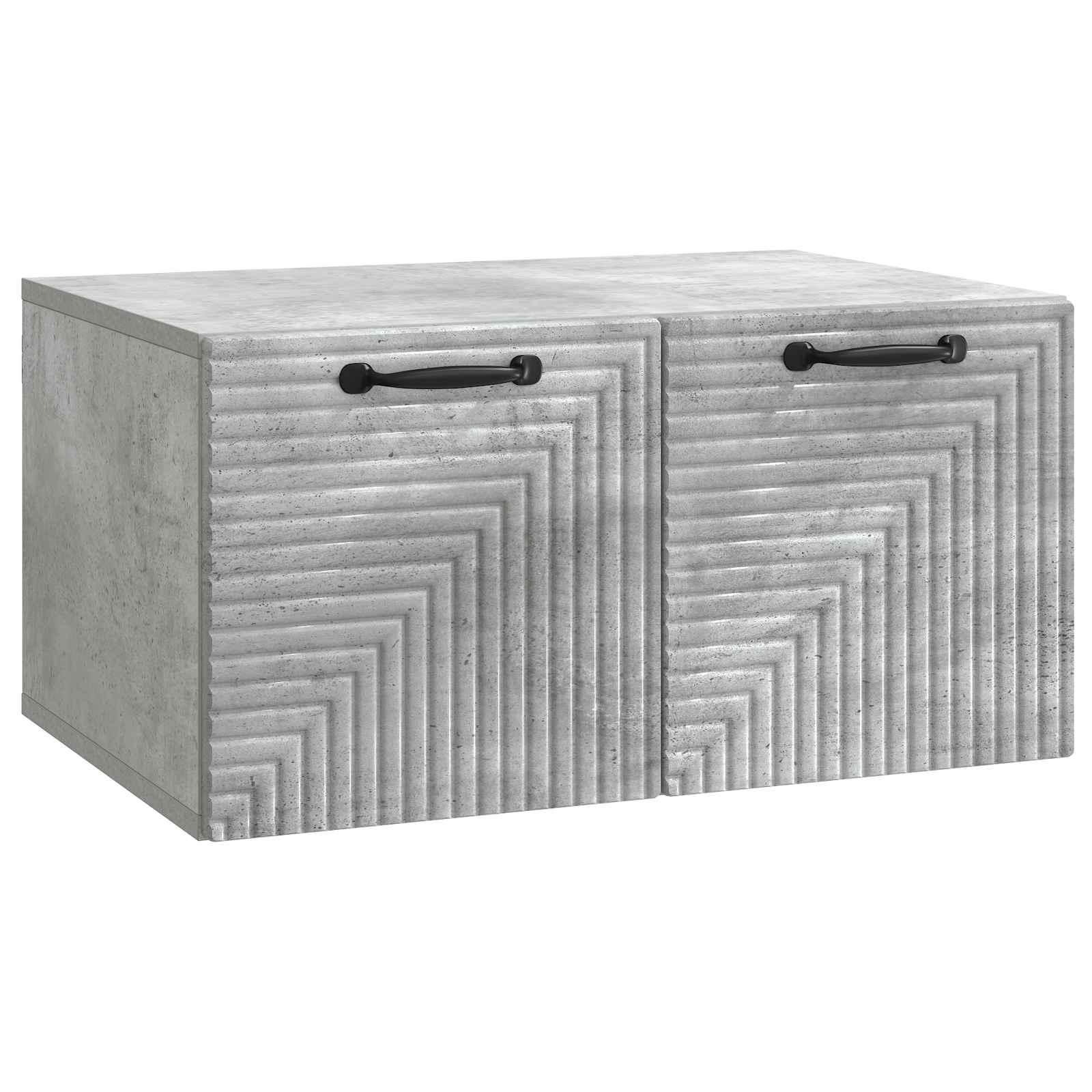 vidaXL Wandbeugel TV-kast Zwart 59,5 x 41 x 30 cm Bewerkt hout