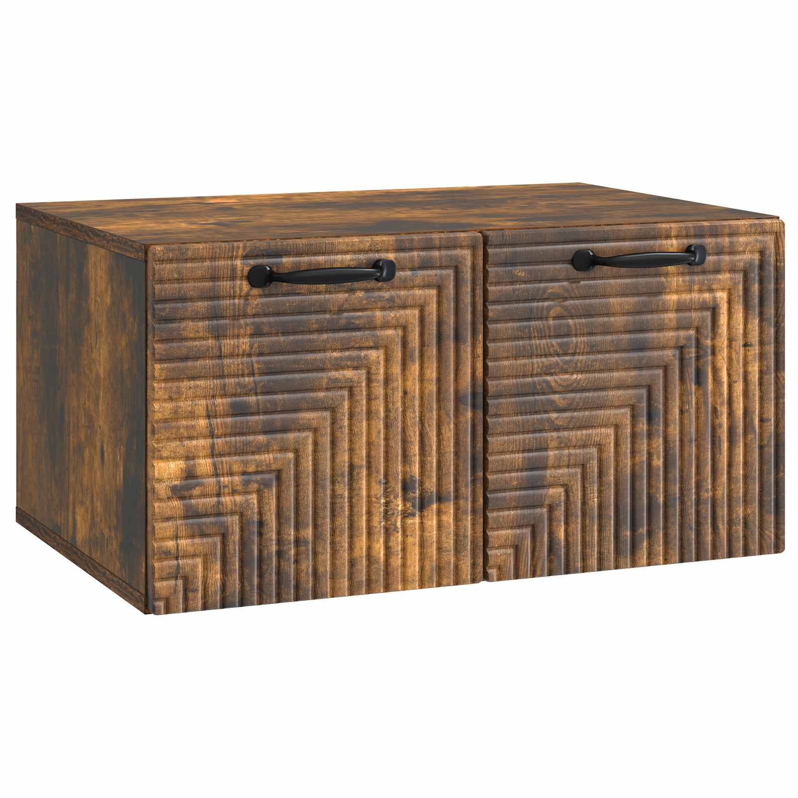 vidaXL Wandbeugel TV-kast Zwart 59,5 x 41 x 30 cm Bewerkt hout