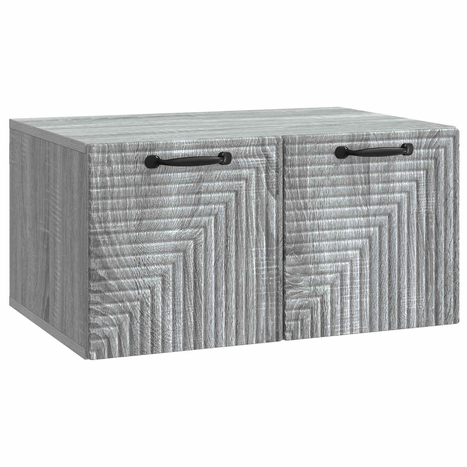 vidaXL Wandbeugel TV-kast Zwart 59,5 x 41 x 30 cm Bewerkt hout