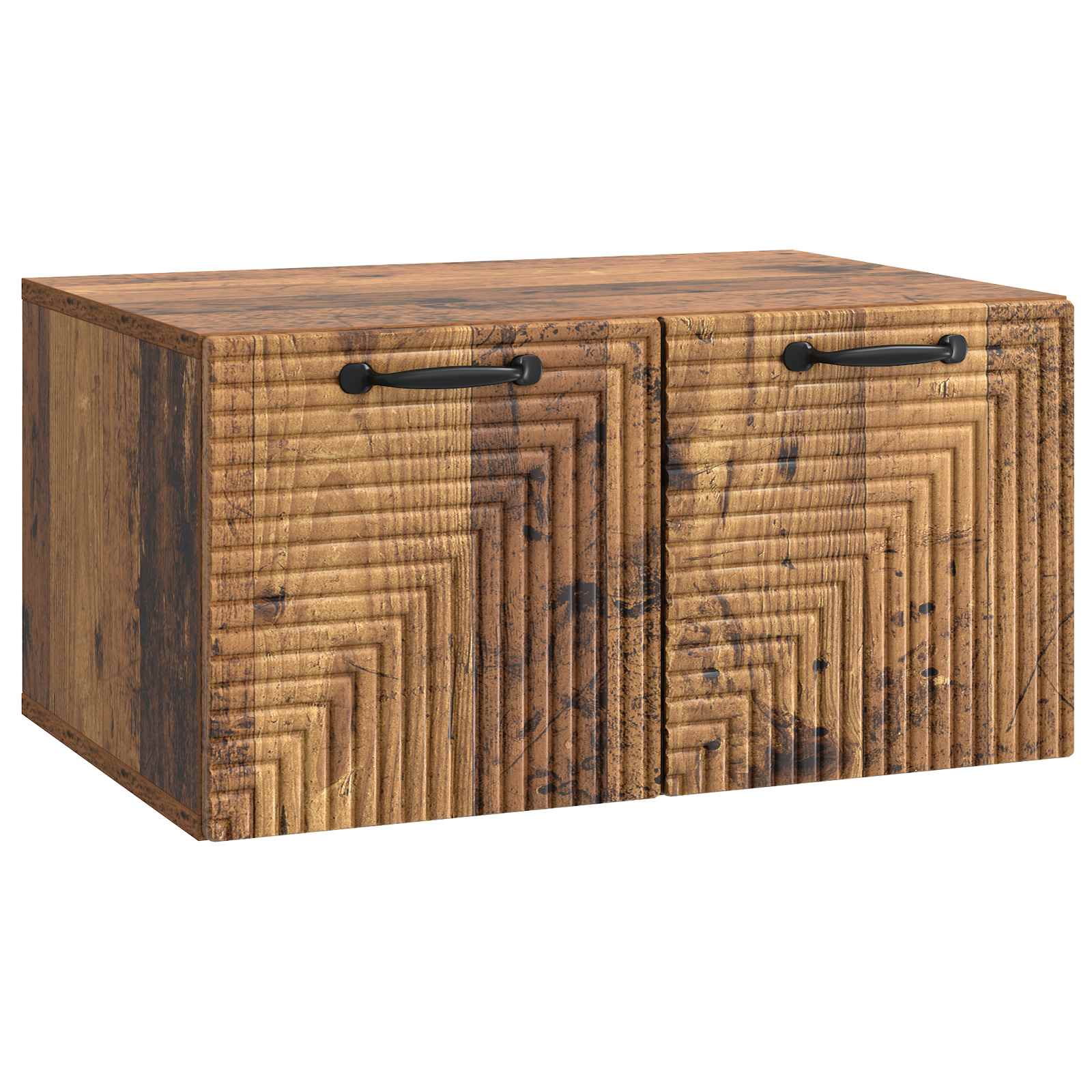 vidaXL Wandbeugel TV-kast Zwart 59,5 x 41 x 30 cm Bewerkt hout