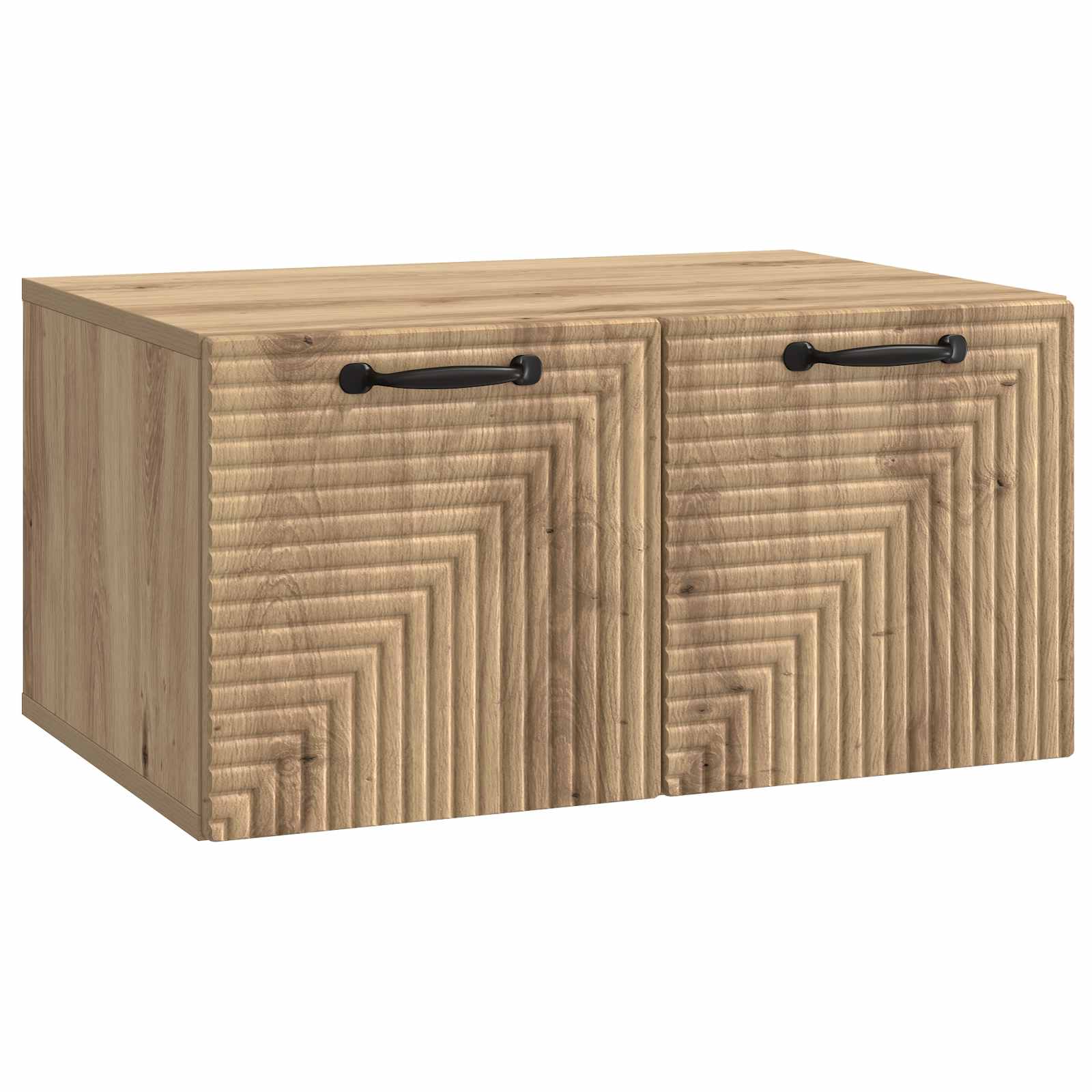 vidaXL Wandbeugel TV-kast Zwart 59,5 x 41 x 30 cm Bewerkt hout