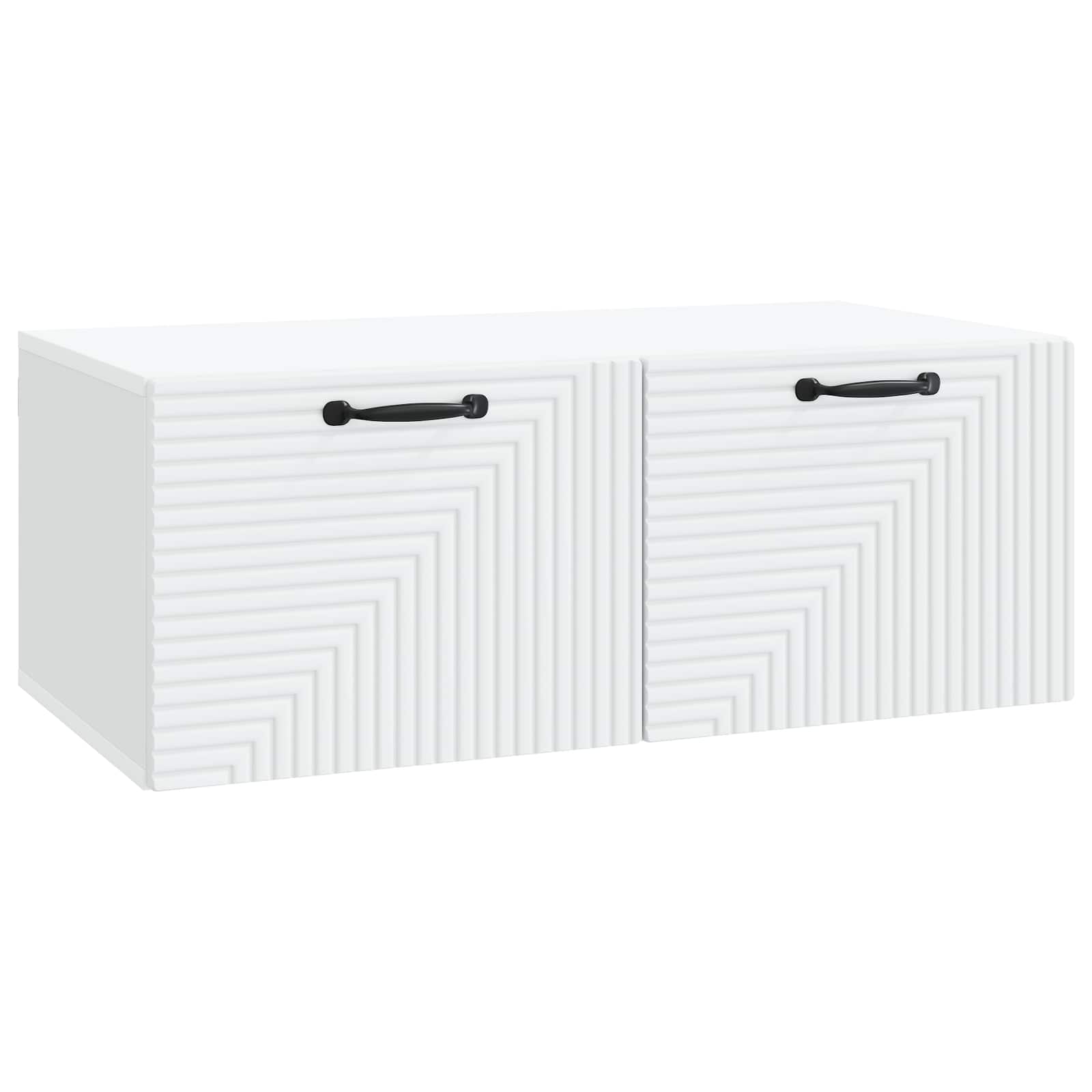 vidaXL Wandbeugel TV-kast Zwart 59,5 x 41 x 30 cm Bewerkt hout