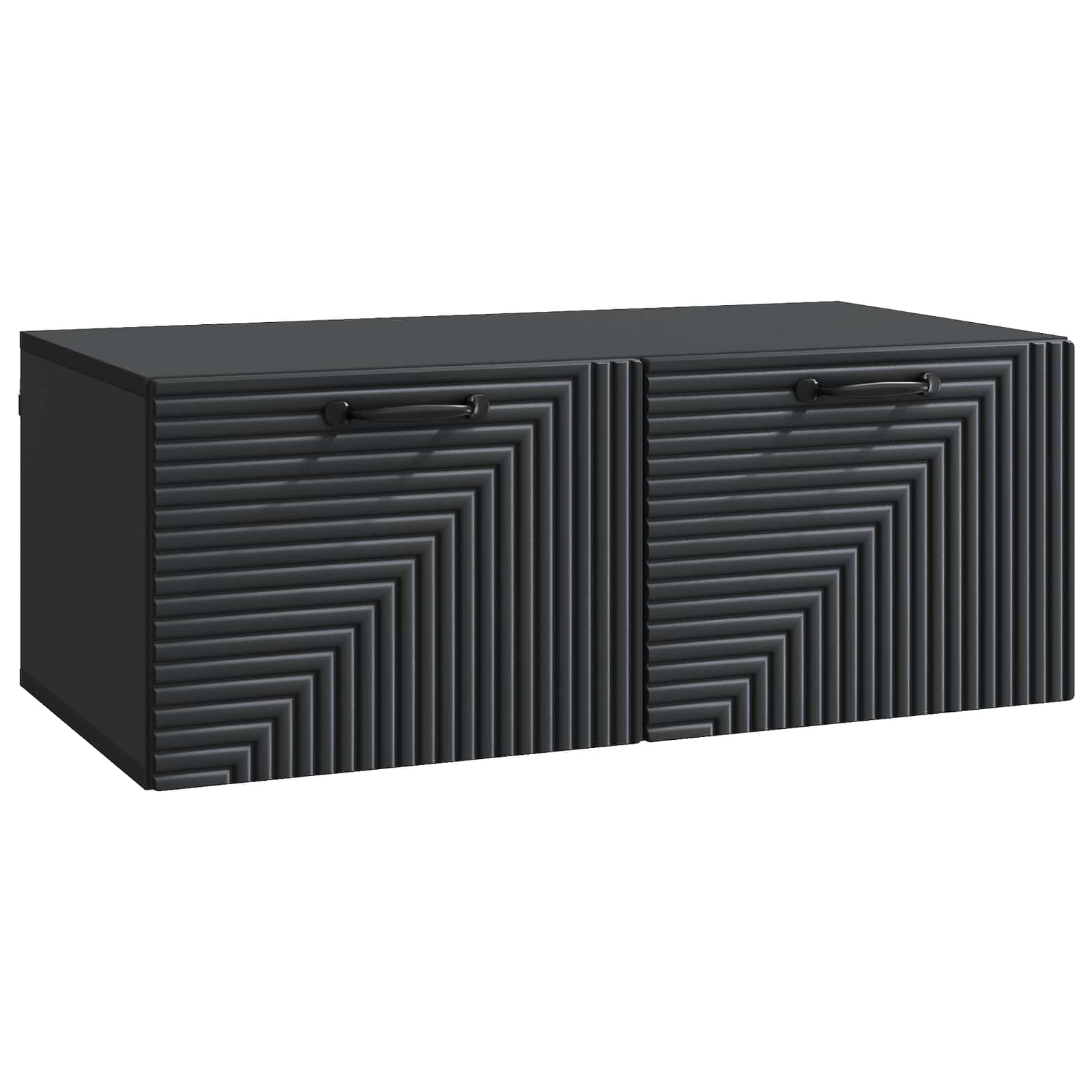 vidaXL Wandbeugel TV-kast Zwart 59,5 x 41 x 30 cm Bewerkt hout