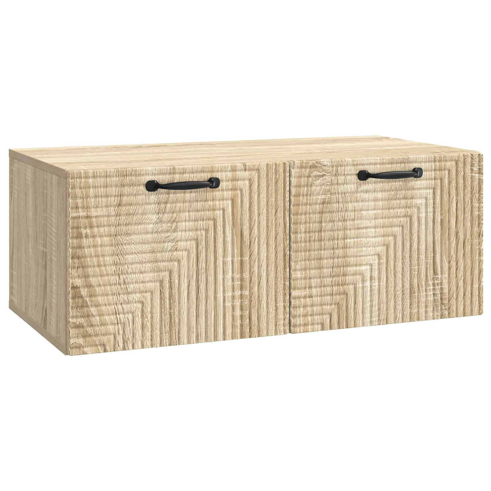 vidaXL Wandbeugel TV-kast Zwart 59,5 x 41 x 30 cm Bewerkt hout