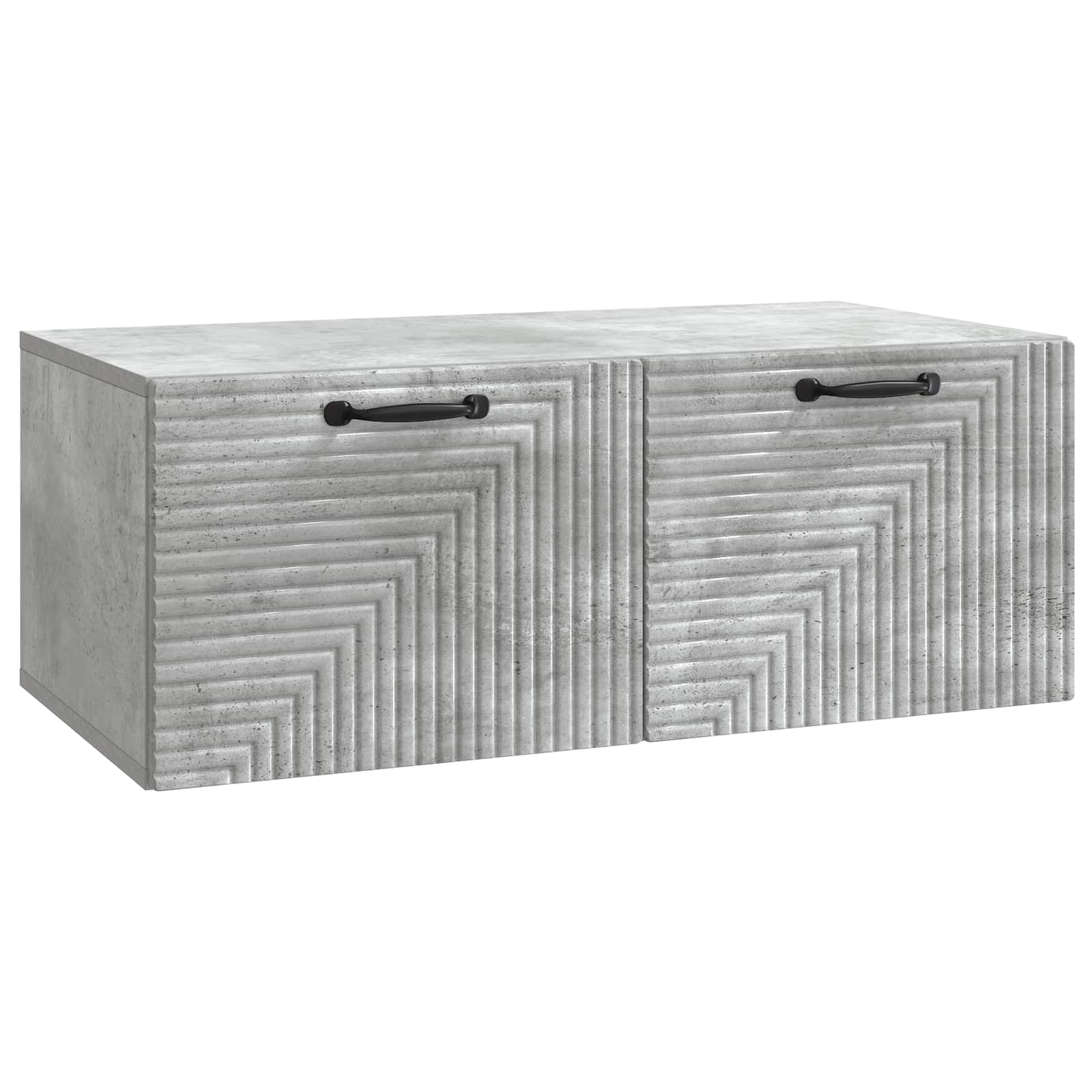 vidaXL Wandbeugel TV-kast Zwart 59,5 x 41 x 30 cm Bewerkt hout