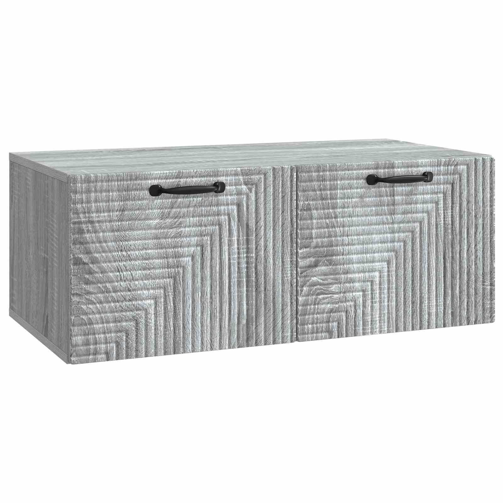 vidaXL Wandbeugel TV-kast Zwart 59,5 x 41 x 30 cm Bewerkt hout