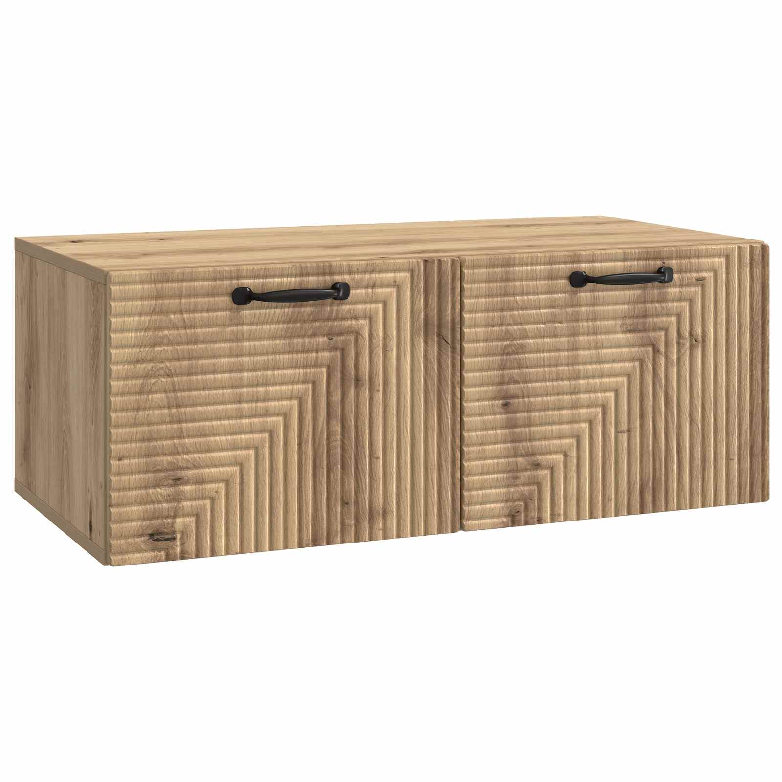 vidaXL Wandbeugel TV-kast Zwart 59,5 x 41 x 30 cm Bewerkt hout