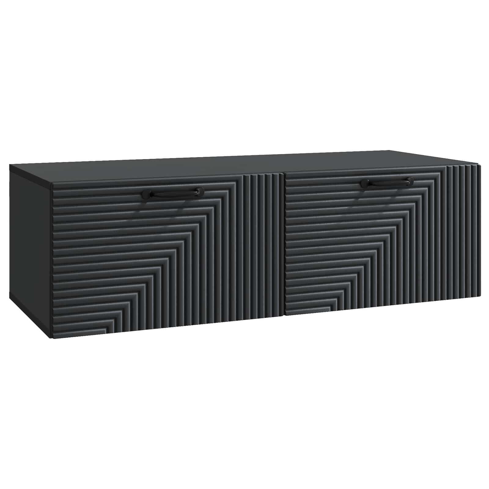 vidaXL Wandbeugel TV-kast Zwart 59,5 x 41 x 30 cm Bewerkt hout