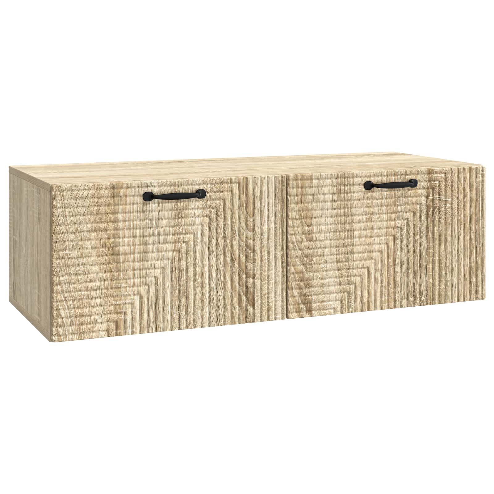 vidaXL Wandbeugel TV-kast Zwart 59,5 x 41 x 30 cm Bewerkt hout