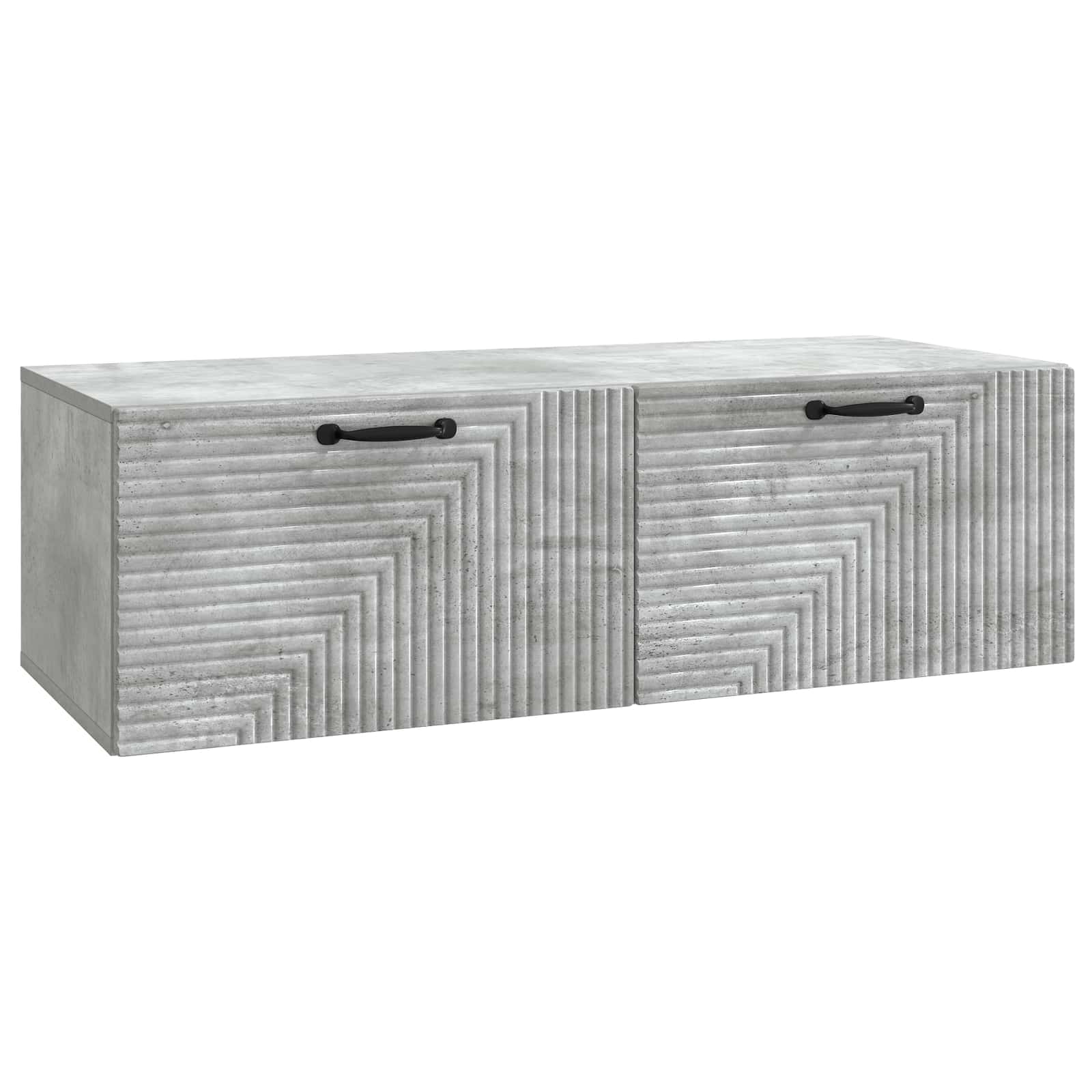 vidaXL Wandbeugel TV-kast Zwart 59,5 x 41 x 30 cm Bewerkt hout