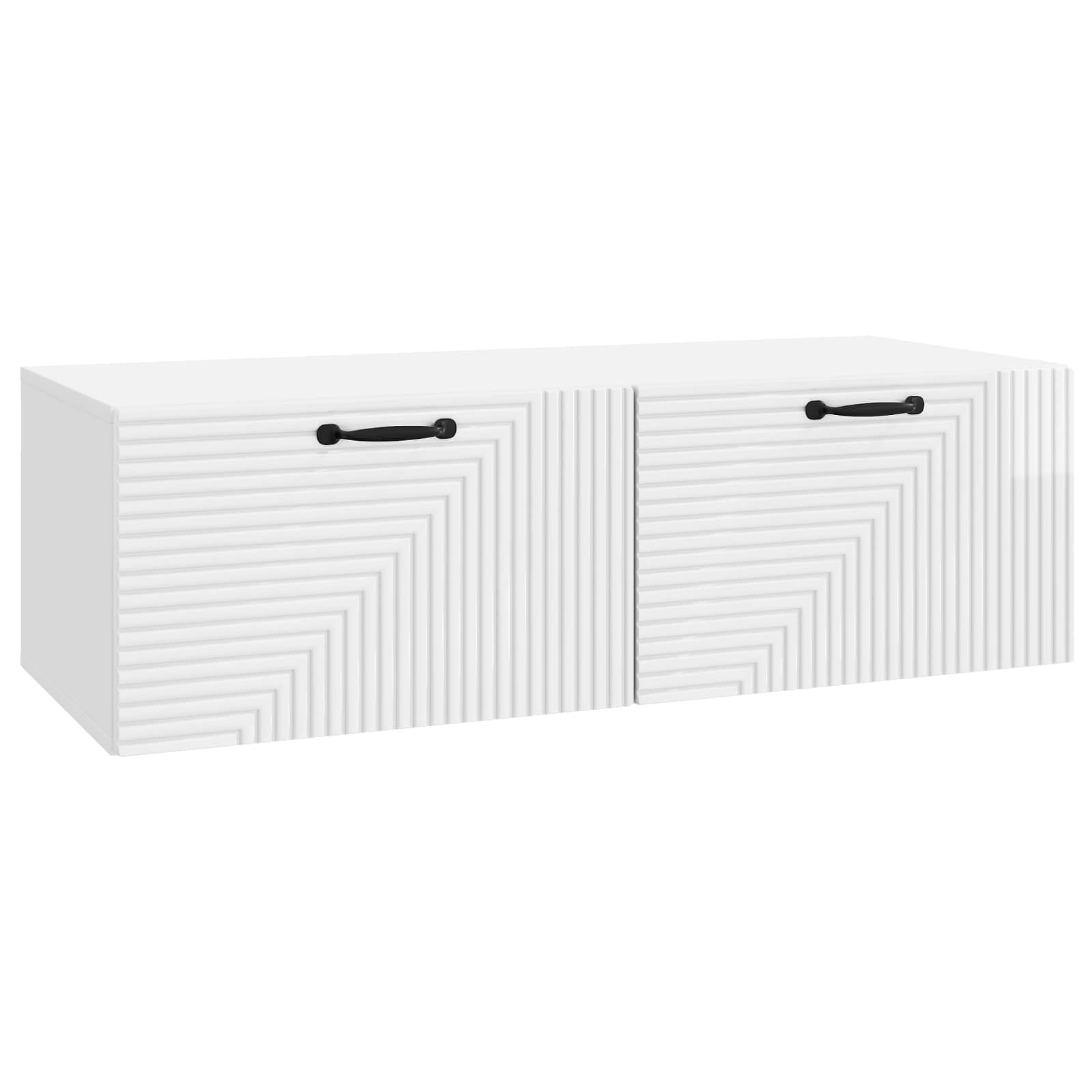 vidaXL Wandbeugel TV-kast Zwart 59,5 x 41 x 30 cm Bewerkt hout