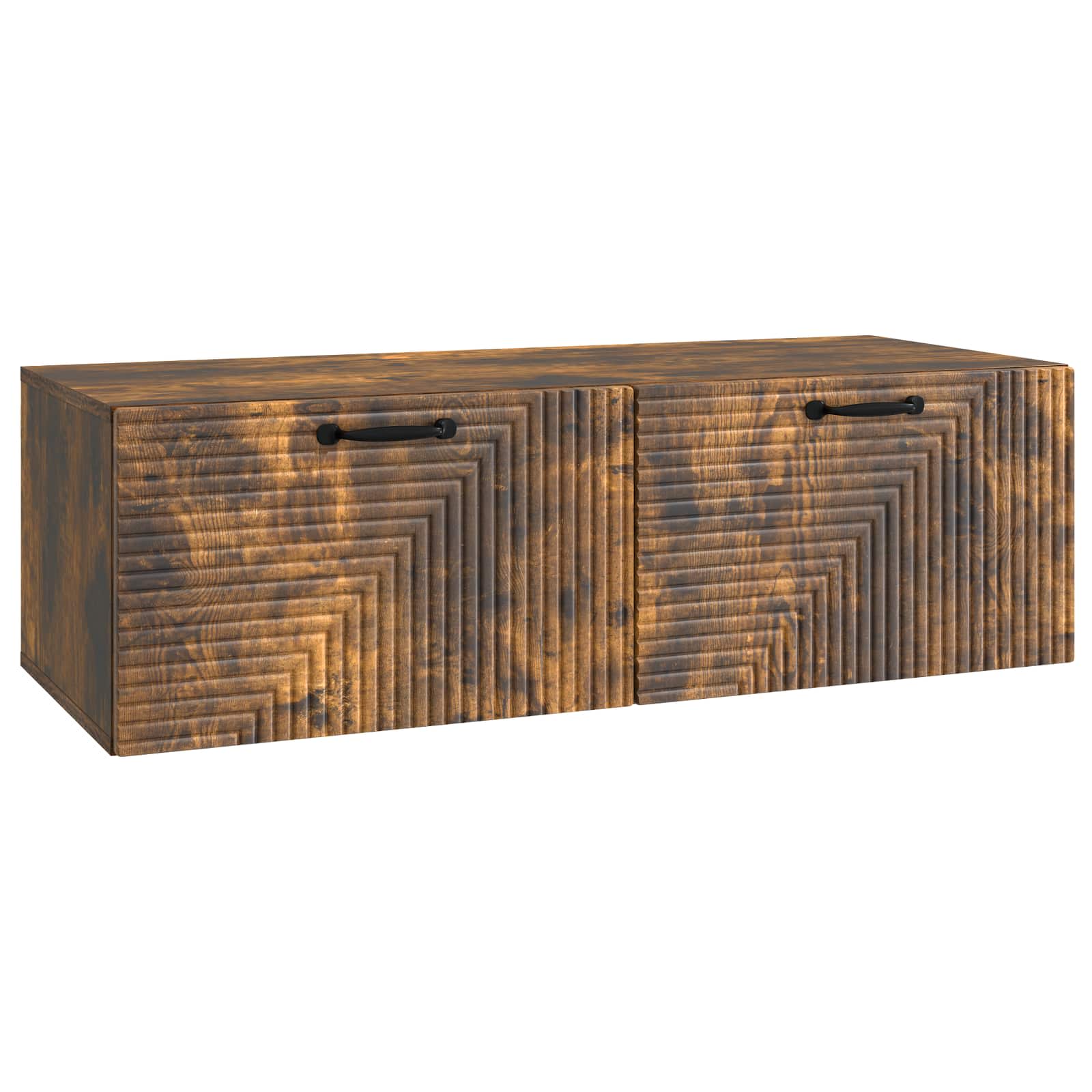 vidaXL Wandbeugel TV-kast Zwart 59,5 x 41 x 30 cm Bewerkt hout