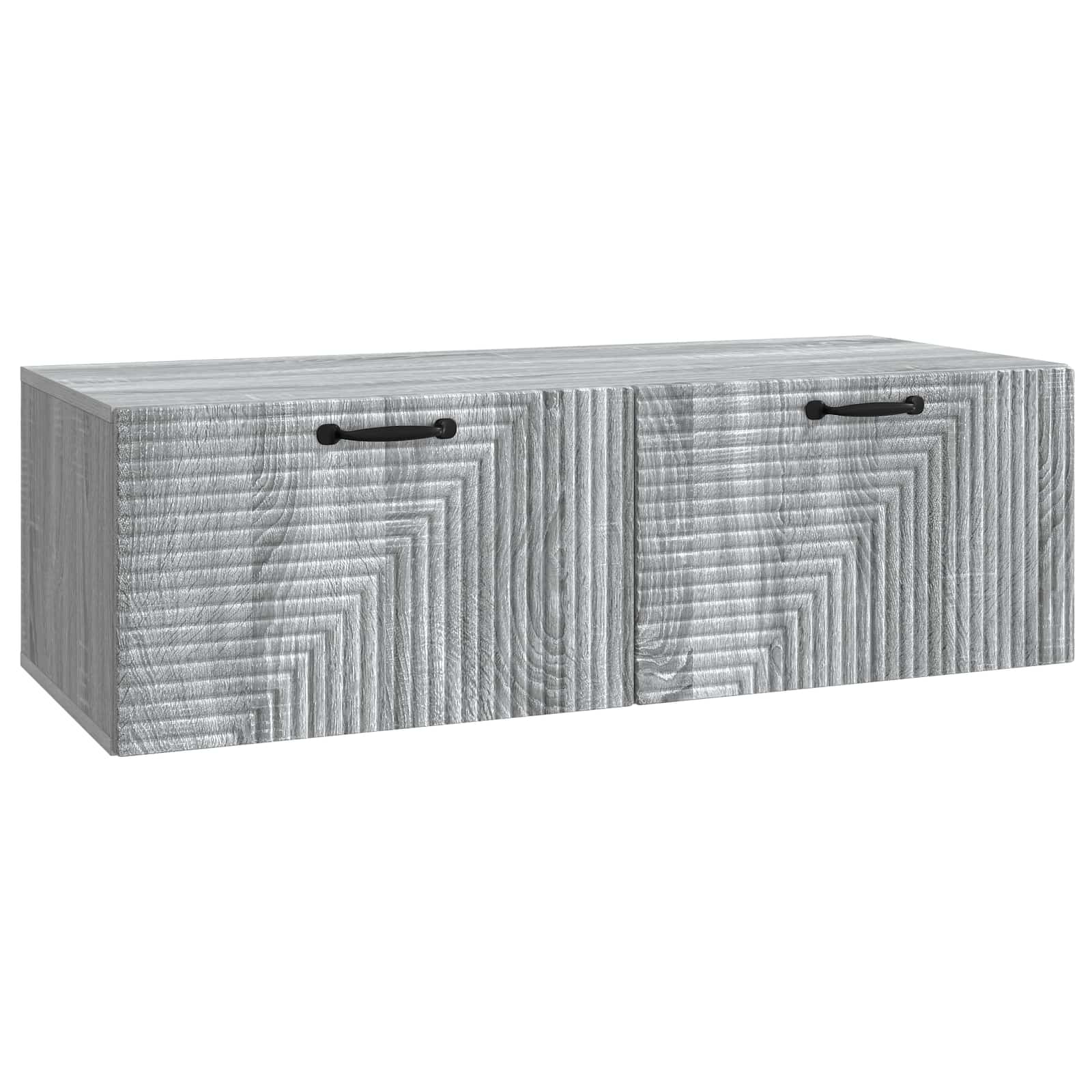 vidaXL Wandbeugel TV-kast Zwart 59,5 x 41 x 30 cm Bewerkt hout