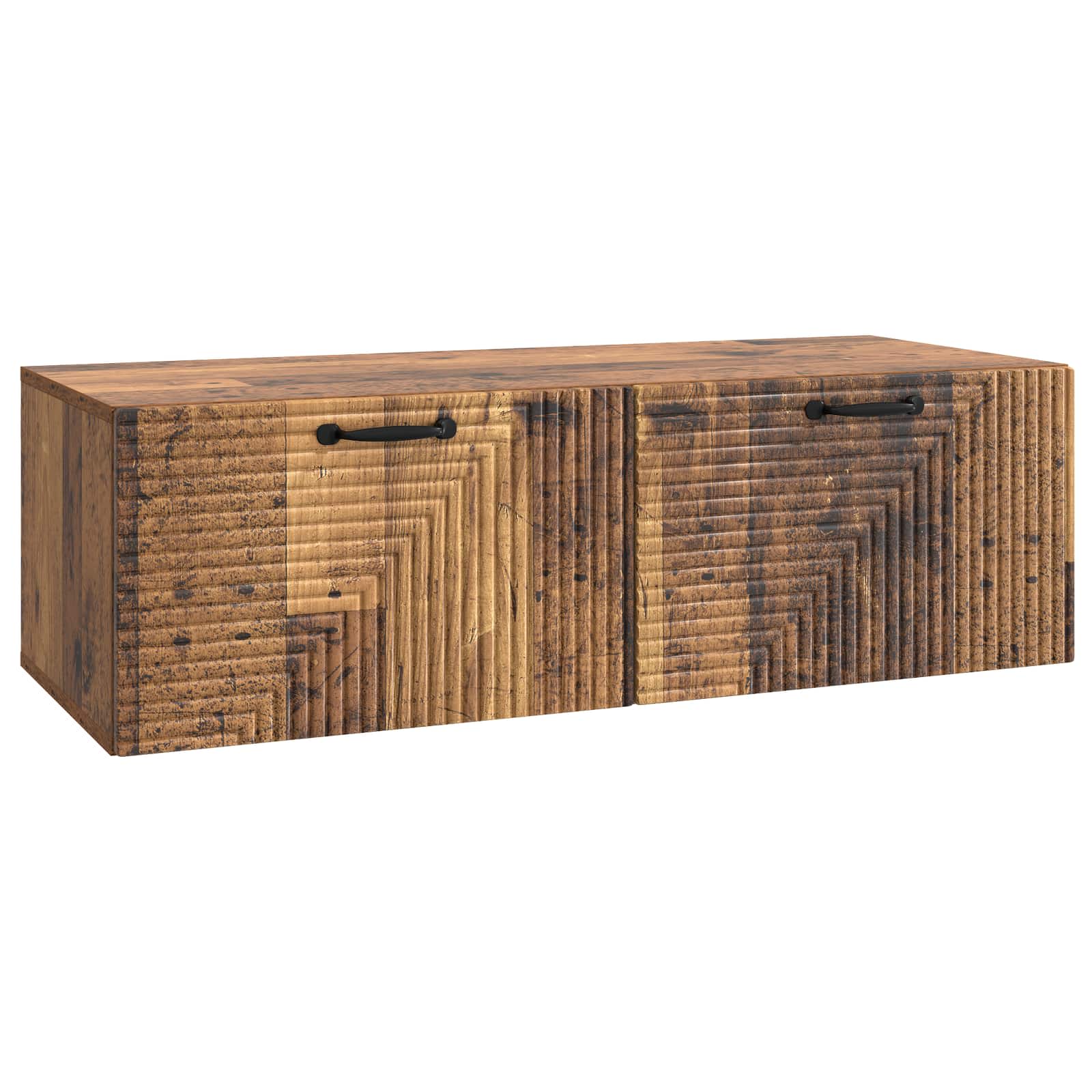 vidaXL Wandbeugel TV-kast Zwart 59,5 x 41 x 30 cm Bewerkt hout