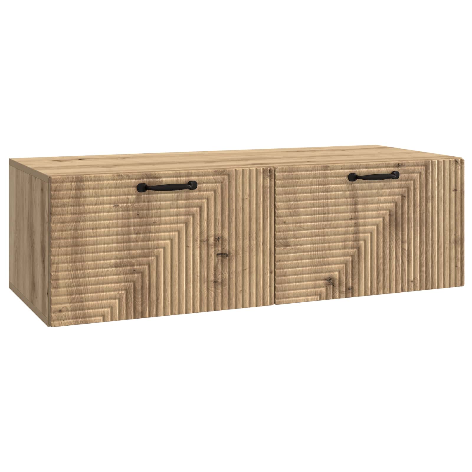 vidaXL Wandbeugel TV-kast Zwart 59,5 x 41 x 30 cm Bewerkt hout
