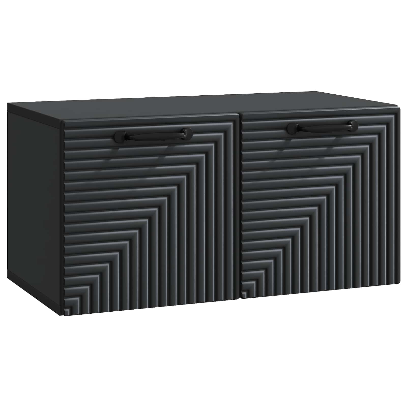 vidaXL Wandbeugel TV-kast Zwart 59,5 x 41 x 30 cm Bewerkt hout