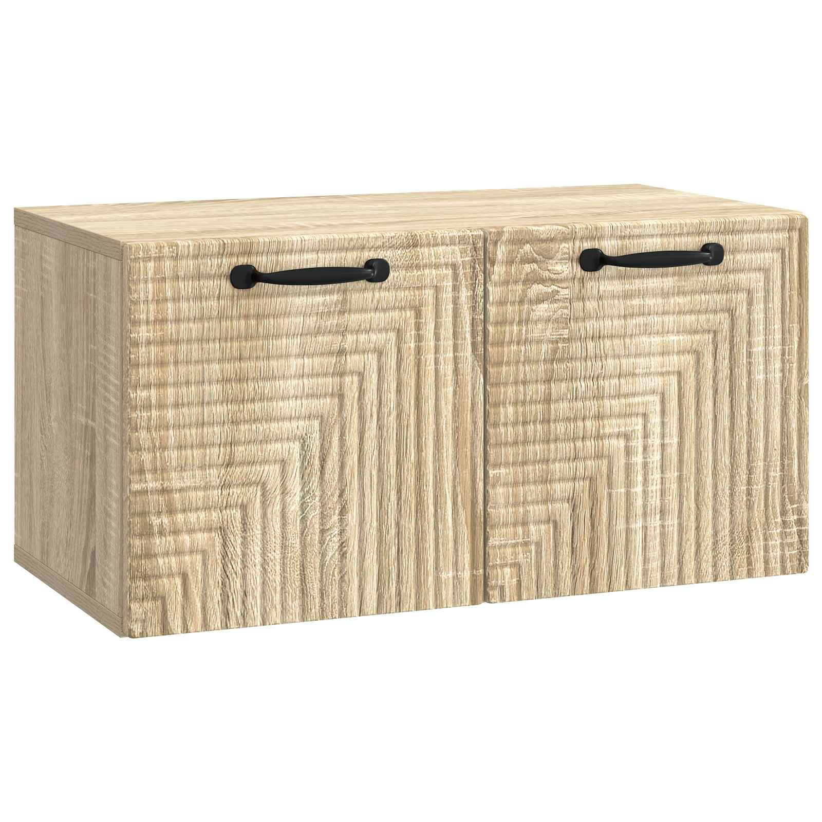 vidaXL Wandbeugel TV-kast Zwart 59,5 x 41 x 30 cm Bewerkt hout