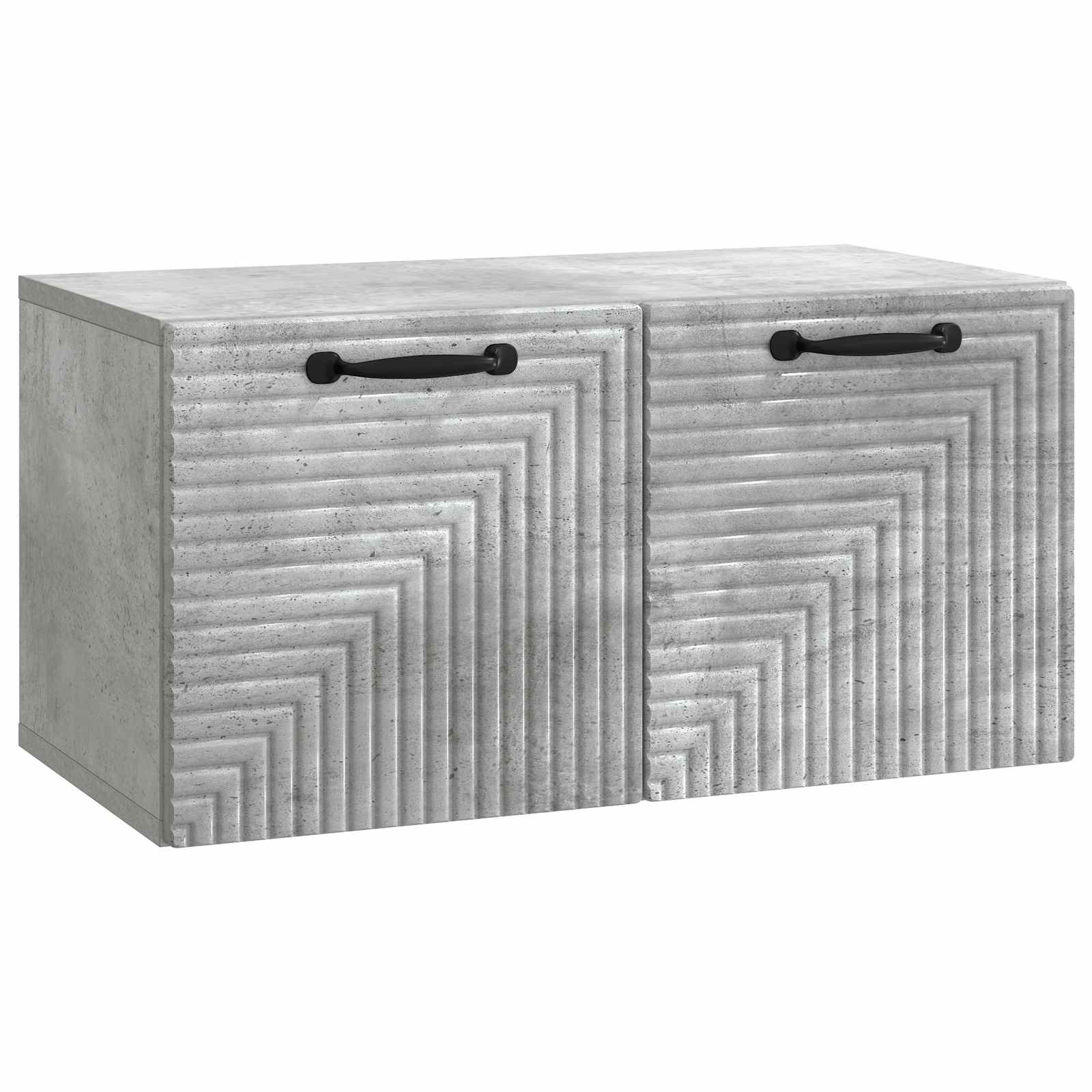 vidaXL Wandbeugel TV-kast Zwart 59,5 x 41 x 30 cm Bewerkt hout