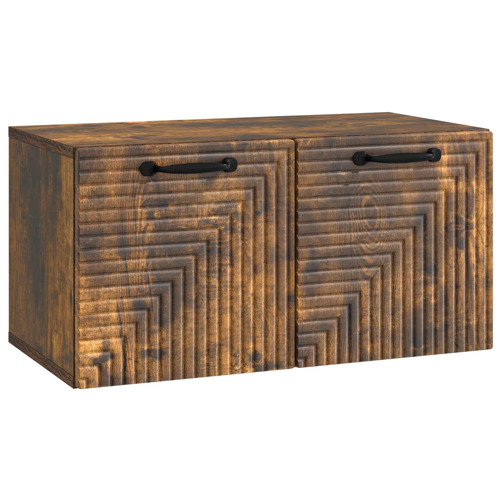 vidaXL Wandbeugel TV-kast Zwart 59,5 x 41 x 30 cm Bewerkt hout