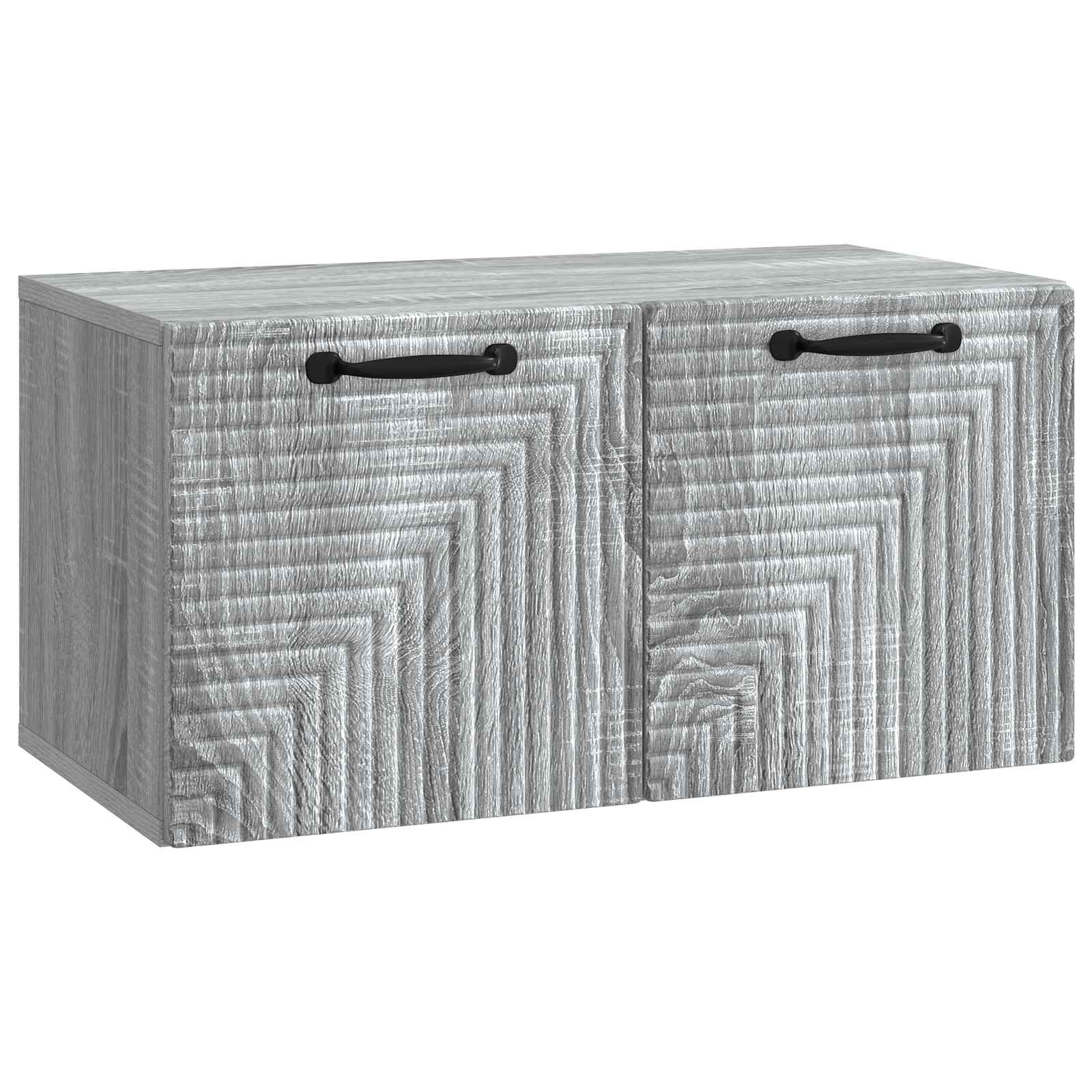 vidaXL Wandbeugel TV-kast Zwart 59,5 x 41 x 30 cm Bewerkt hout