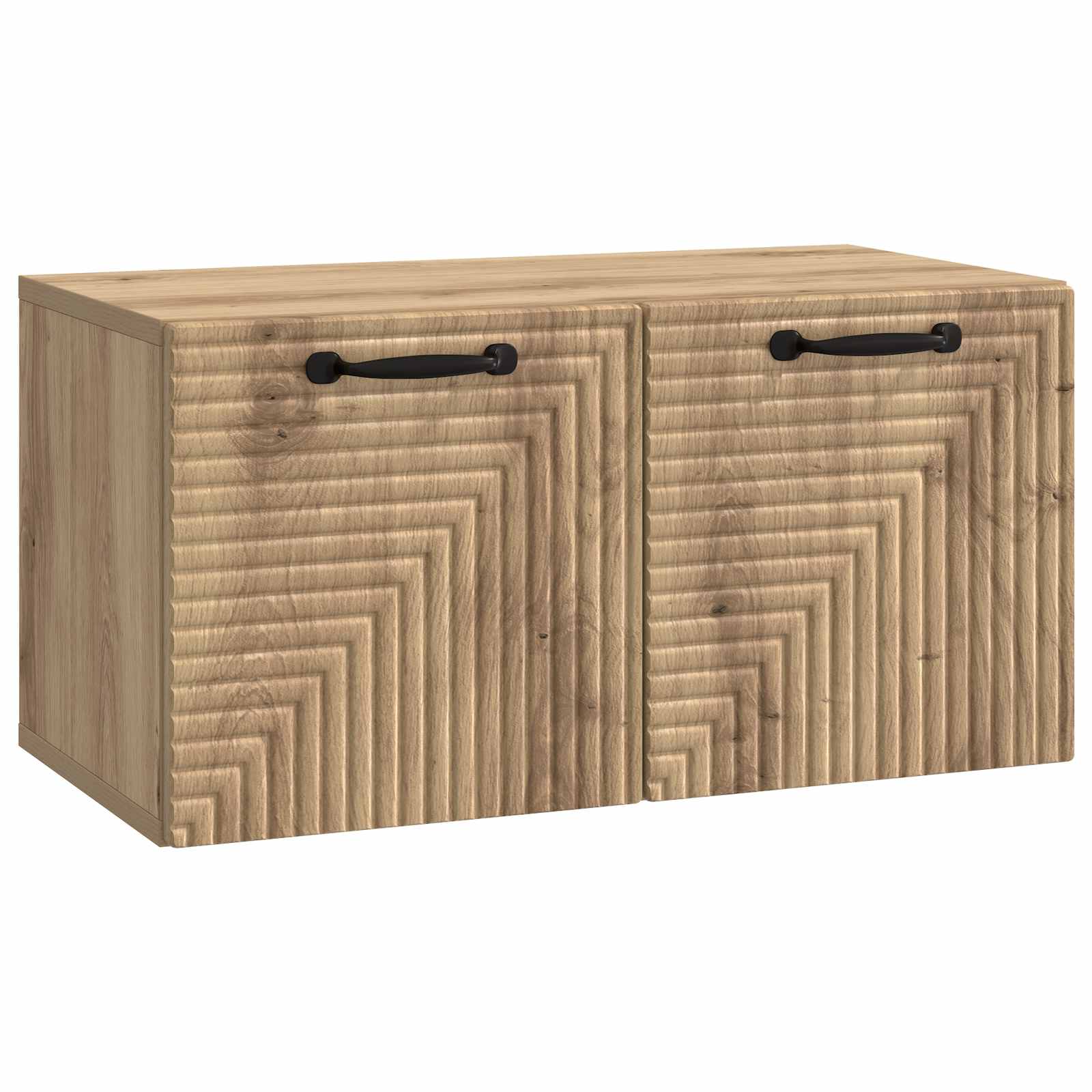 vidaXL Wandbeugel TV-kast Zwart 59,5 x 41 x 30 cm Bewerkt hout