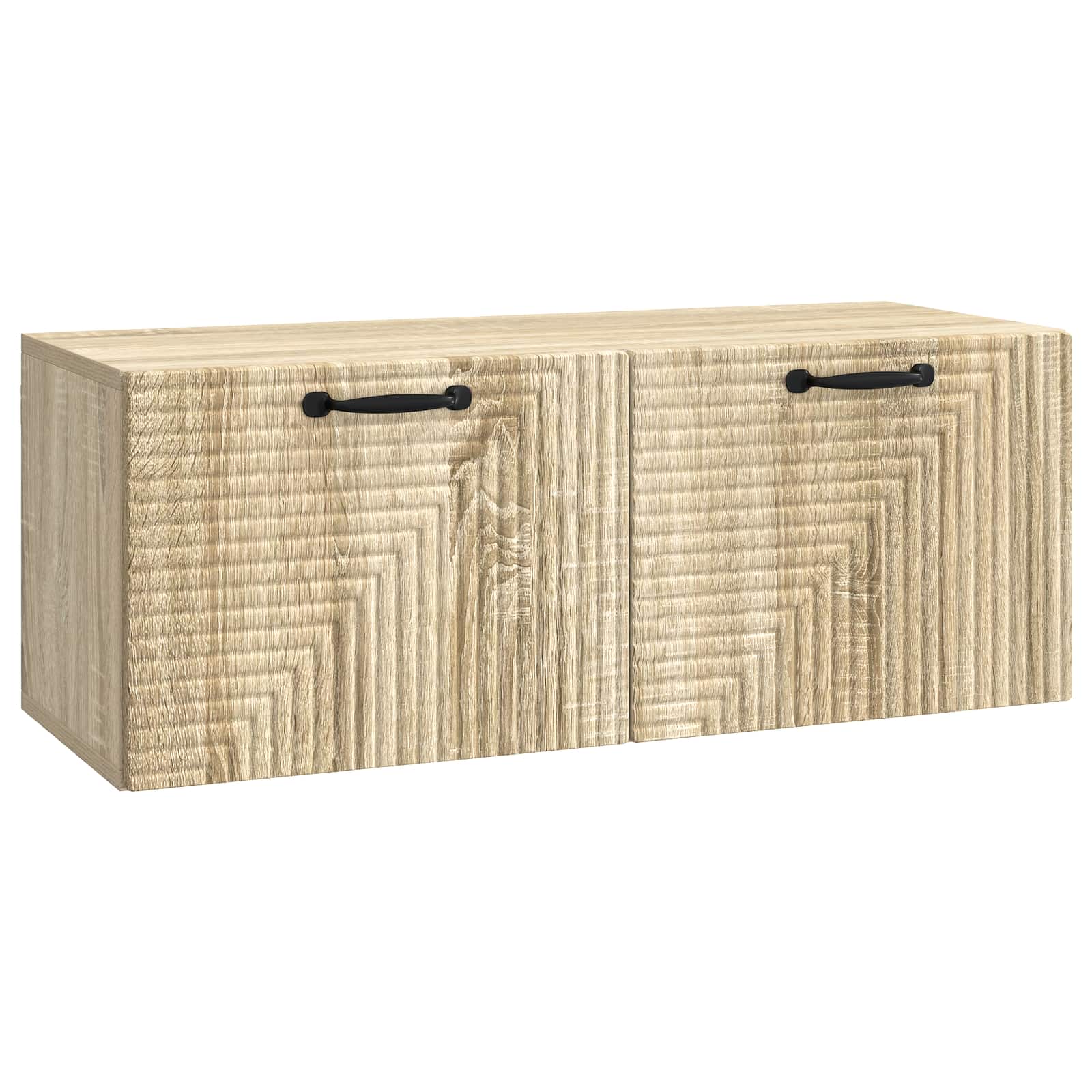 vidaXL Wandbeugel TV-kast Zwart 59,5 x 41 x 30 cm Bewerkt hout