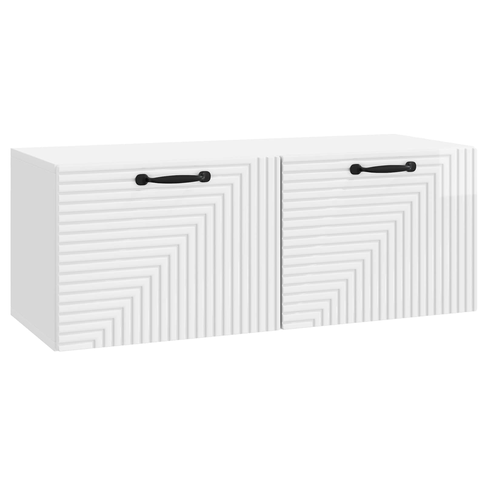 vidaXL Wandbeugel TV-kast Zwart 59,5 x 41 x 30 cm Bewerkt hout