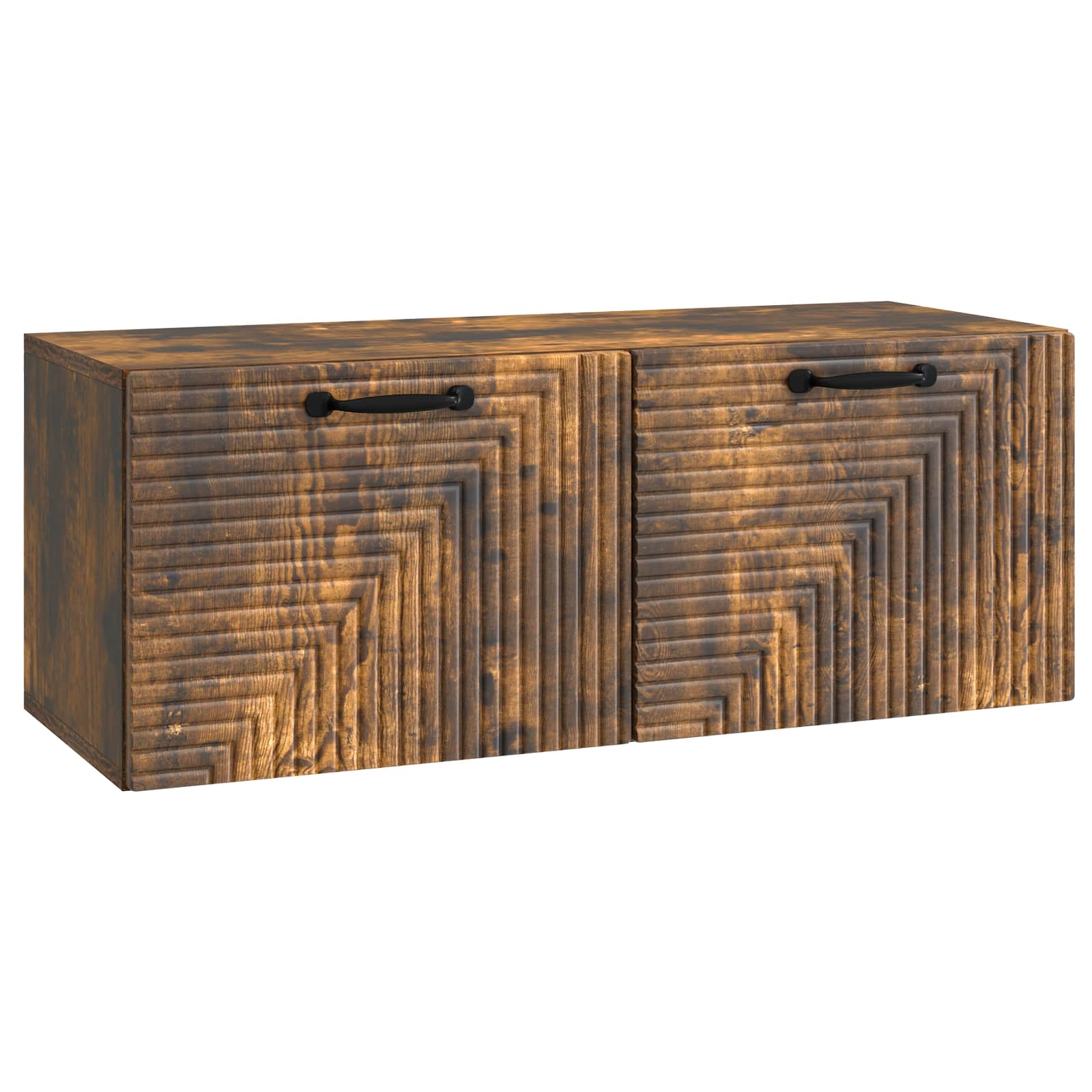 vidaXL Wandbeugel TV-kast Zwart 59,5 x 41 x 30 cm Bewerkt hout