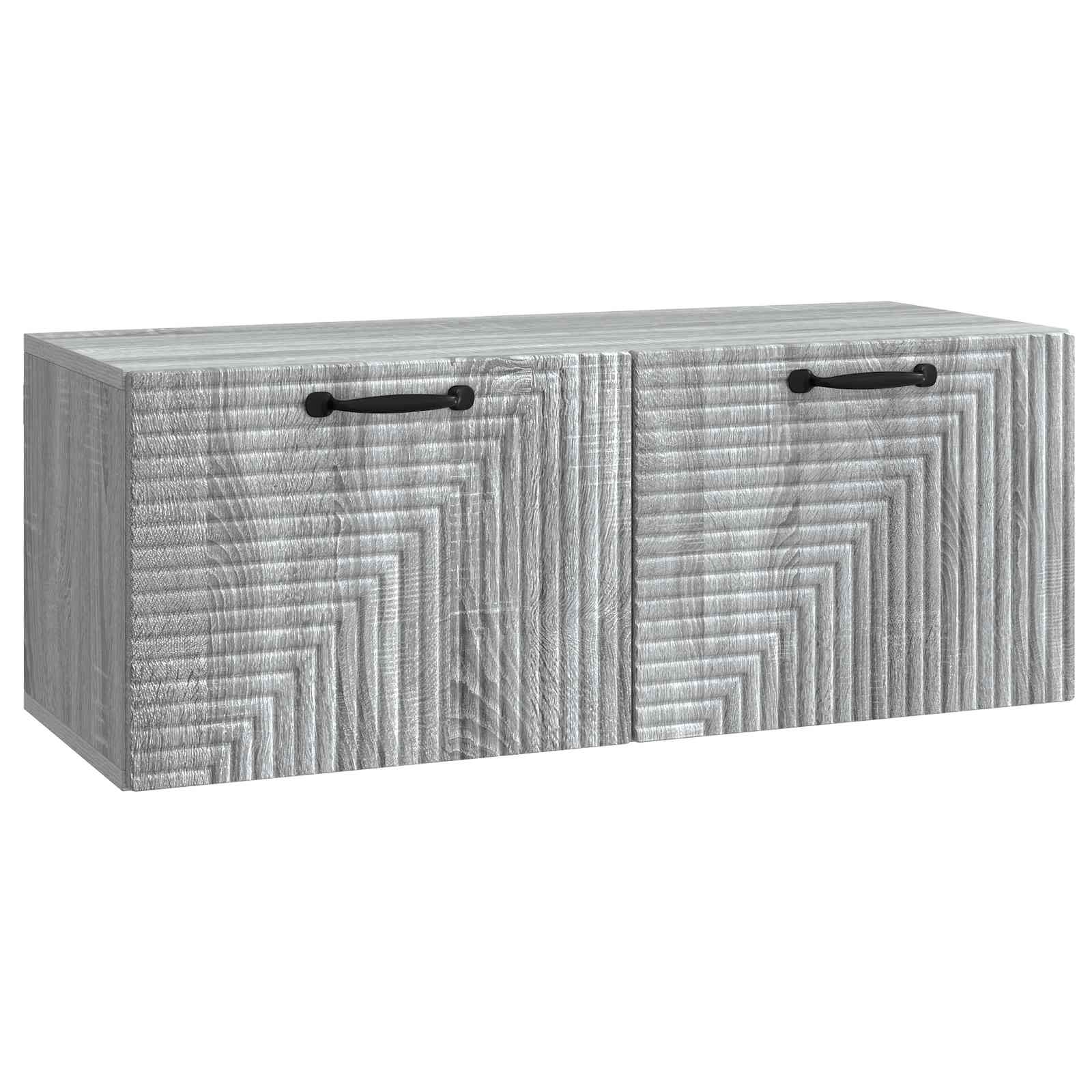 vidaXL Wandbeugel TV-kast Zwart 59,5 x 41 x 30 cm Bewerkt hout