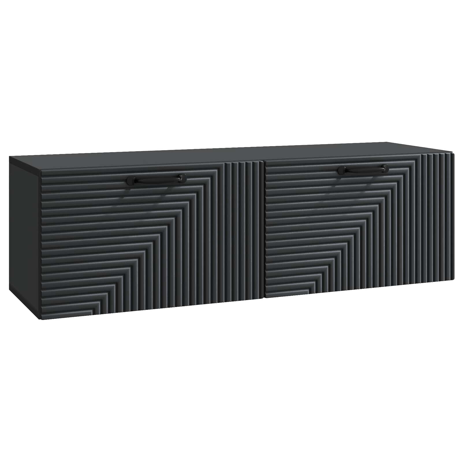 vidaXL Wandbeugel TV-kast Zwart 59,5 x 41 x 30 cm Bewerkt hout
