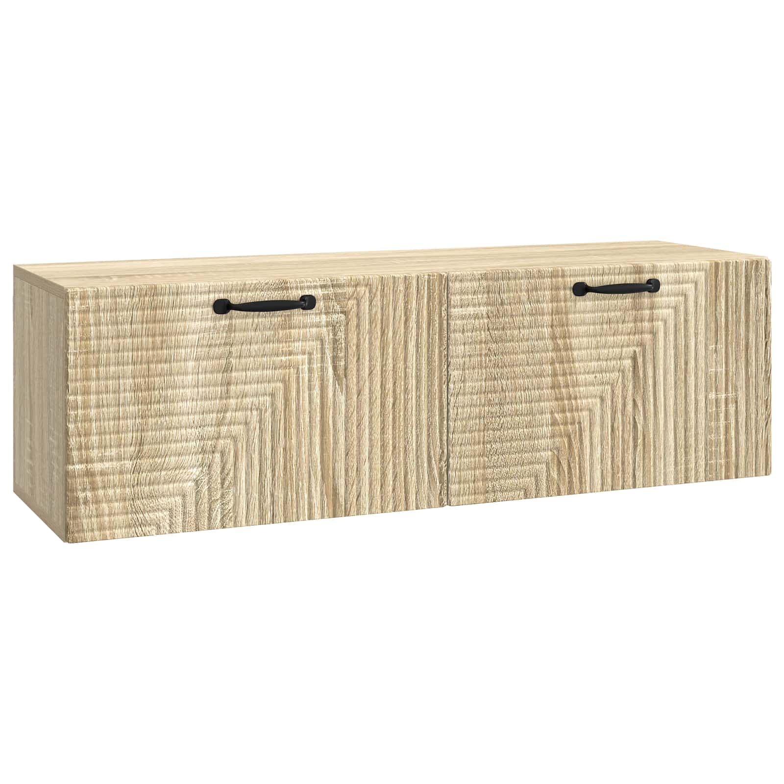vidaXL Wandbeugel TV-kast Zwart 59,5 x 41 x 30 cm Bewerkt hout
