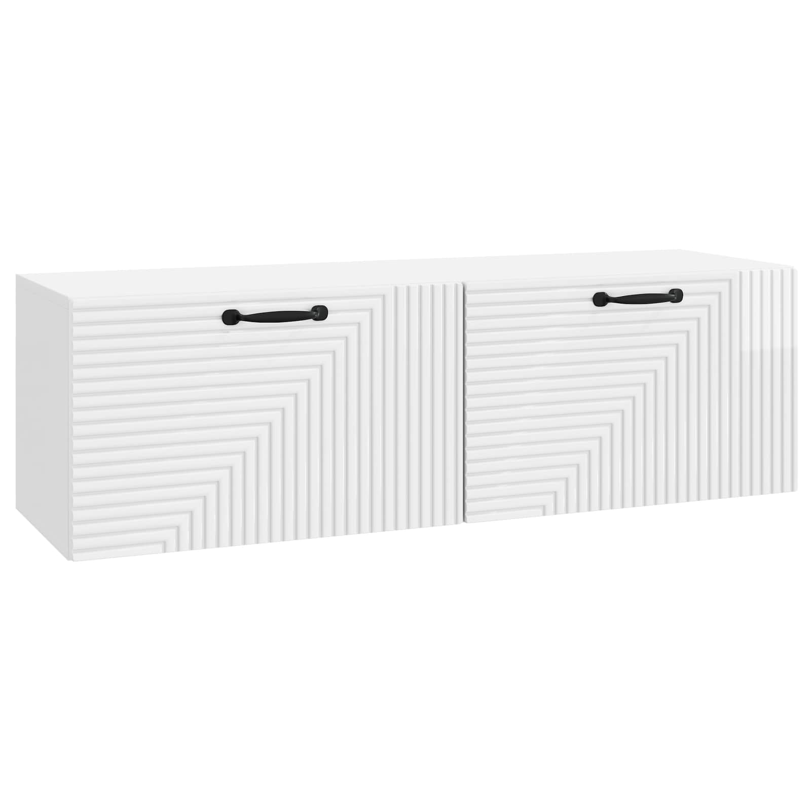 vidaXL Wandbeugel TV-kast Zwart 59,5 x 41 x 30 cm Bewerkt hout
