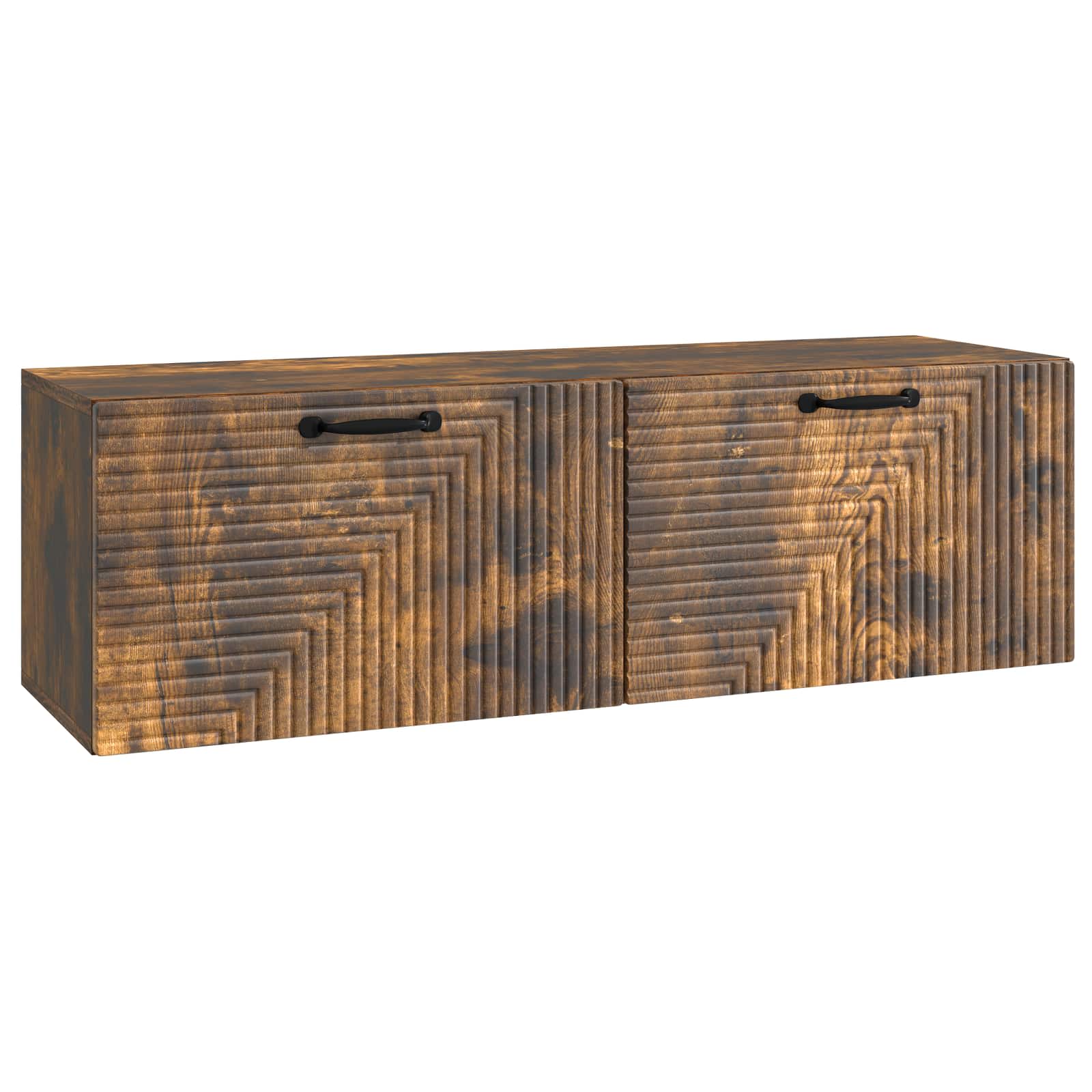 vidaXL Wandbeugel TV-kast Zwart 59,5 x 41 x 30 cm Bewerkt hout