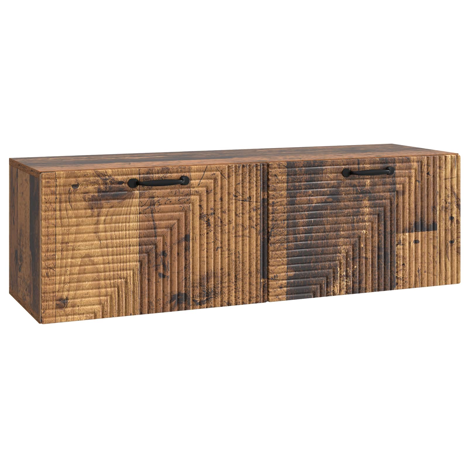 vidaXL Wandbeugel TV-kast Zwart 59,5 x 41 x 30 cm Bewerkt hout