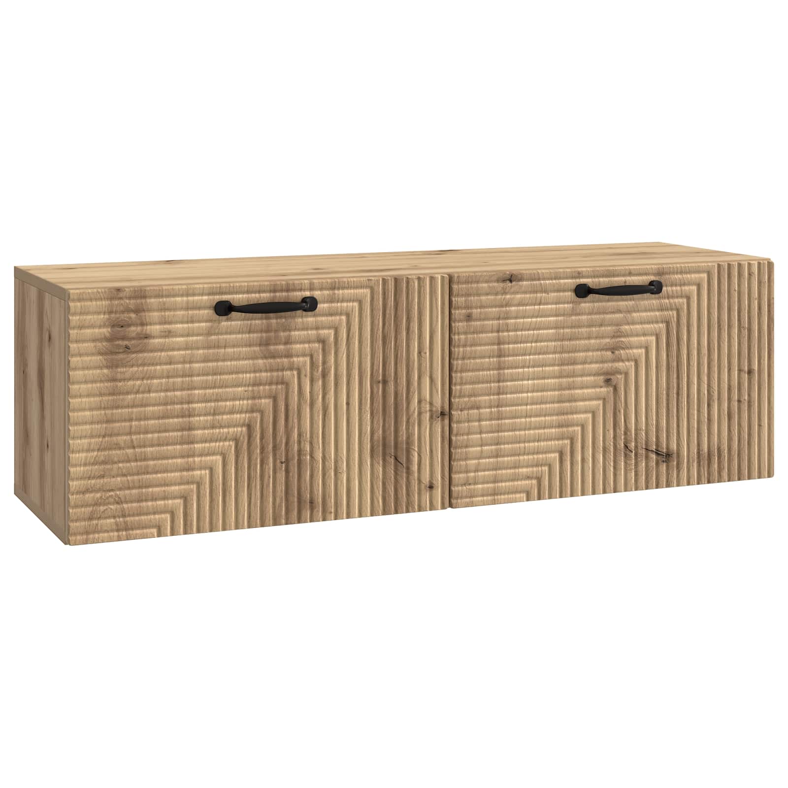 vidaXL Wandbeugel TV-kast Zwart 59,5 x 41 x 30 cm Bewerkt hout
