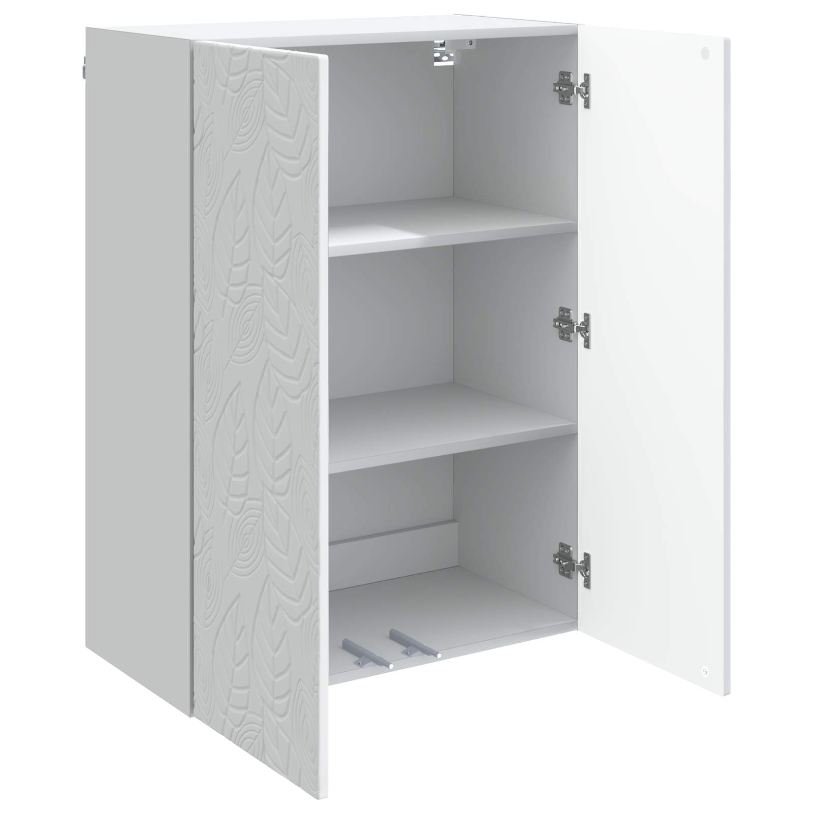 vidaXL Wandkast Wit 66 x 34,5 x 90 cm Bewerkt hout