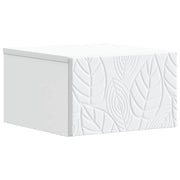 vidaXL Wandmontage Zijtafel Wit 34,5 x 33 x 20 cm Bewerkt hout