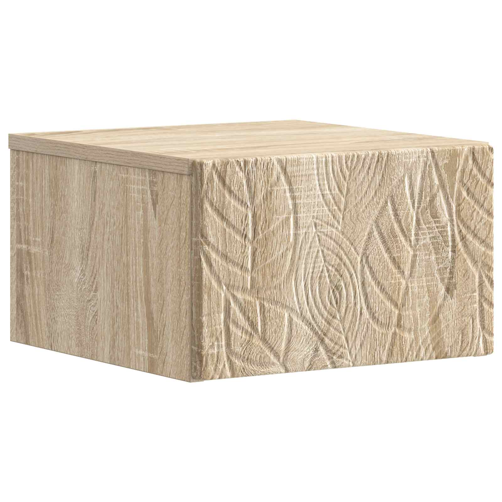 vidaXL Wandmontage Zijtafel Wit 34,5 x 33 x 20 cm Bewerkt hout