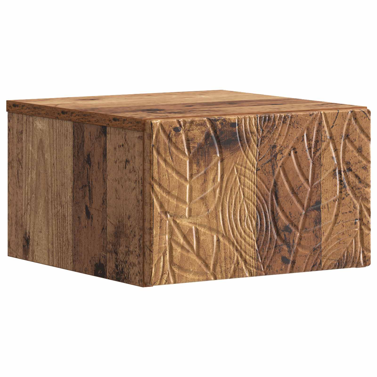 vidaXL Wandmontage Zijtafel Wit 34,5 x 33 x 20 cm Bewerkt hout