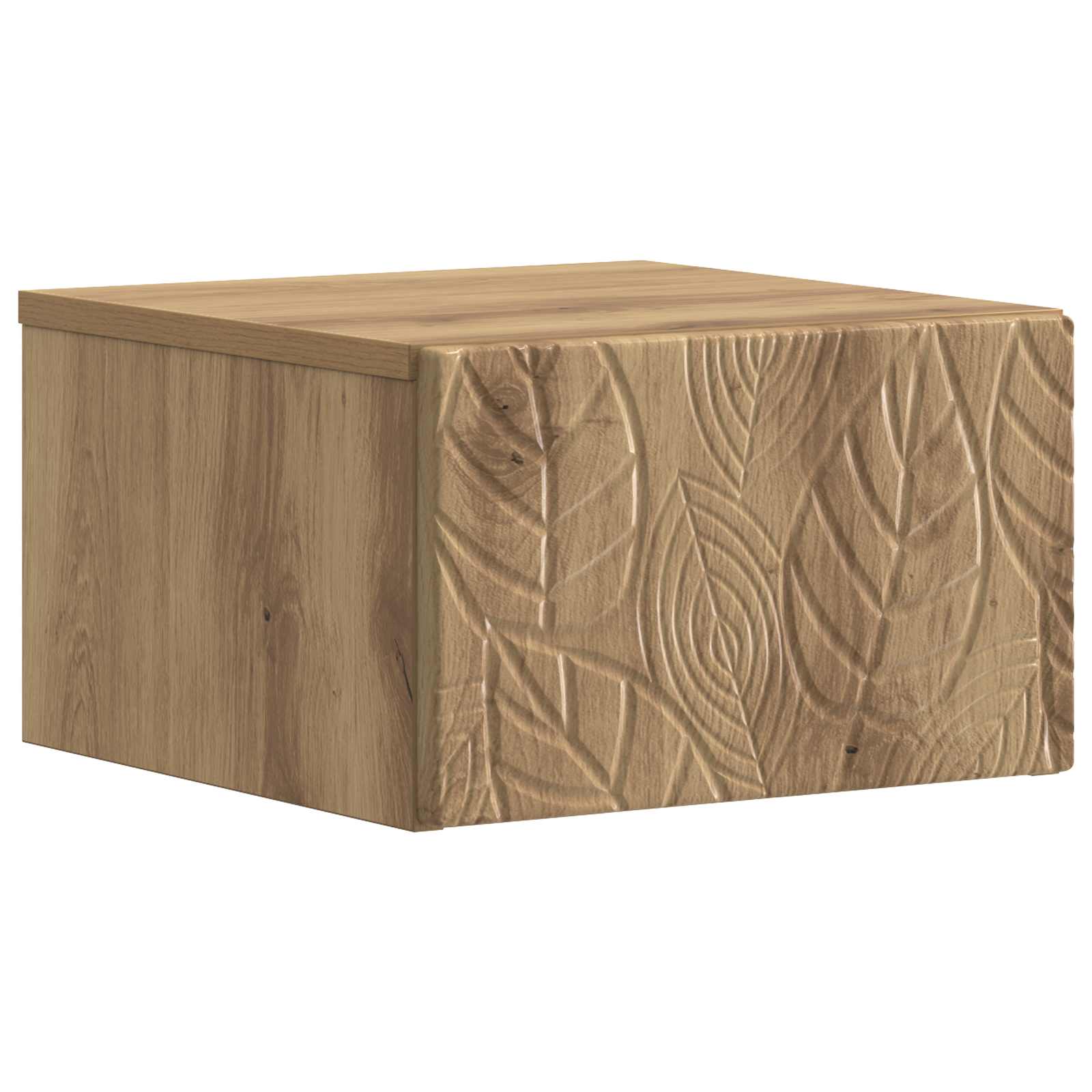 vidaXL Wandmontage Zijtafel Wit 34,5 x 33 x 20 cm Bewerkt hout
