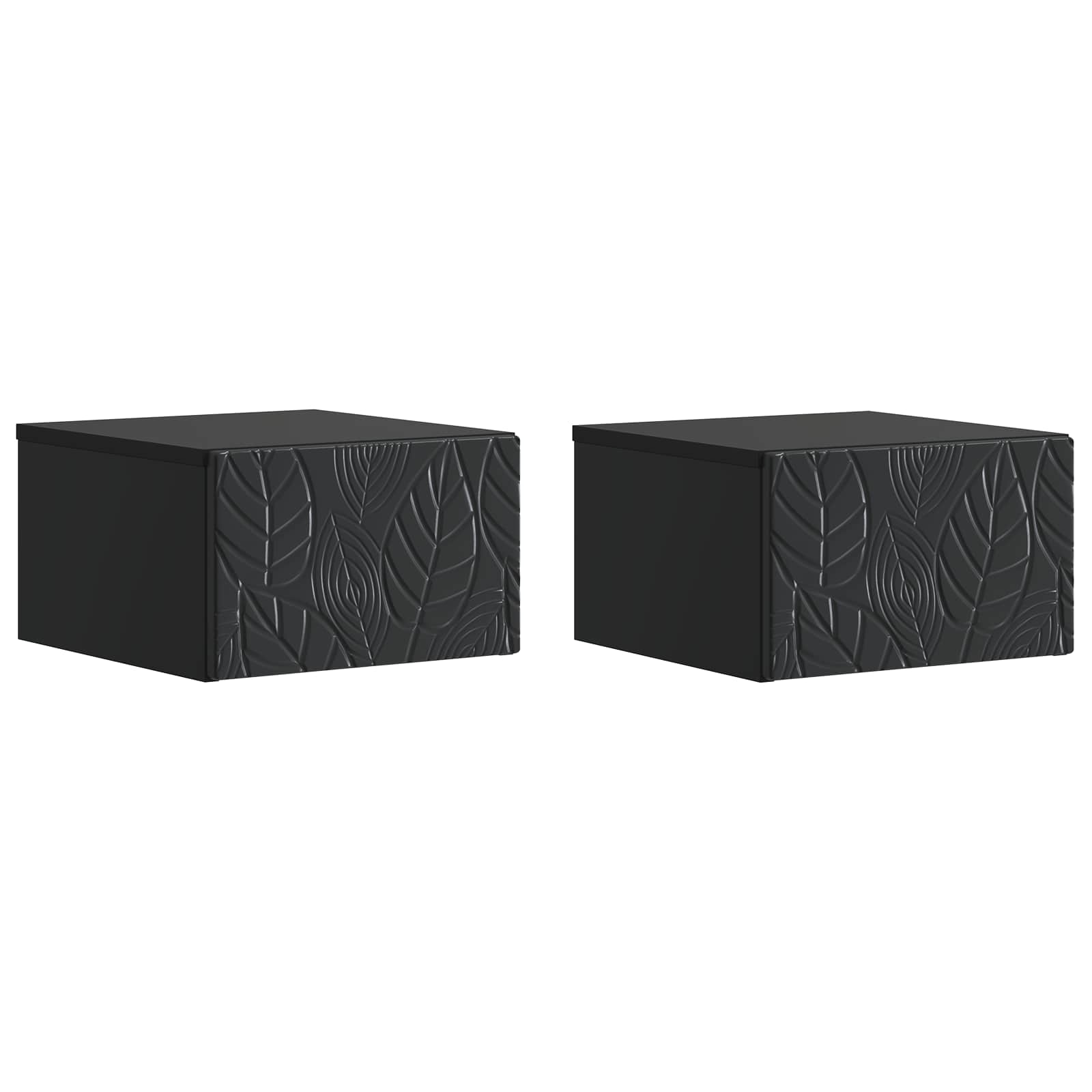 vidaXL Wandbeugel Bedkast Wit 49 x 34,5 x 20 cm Bewerkt hout