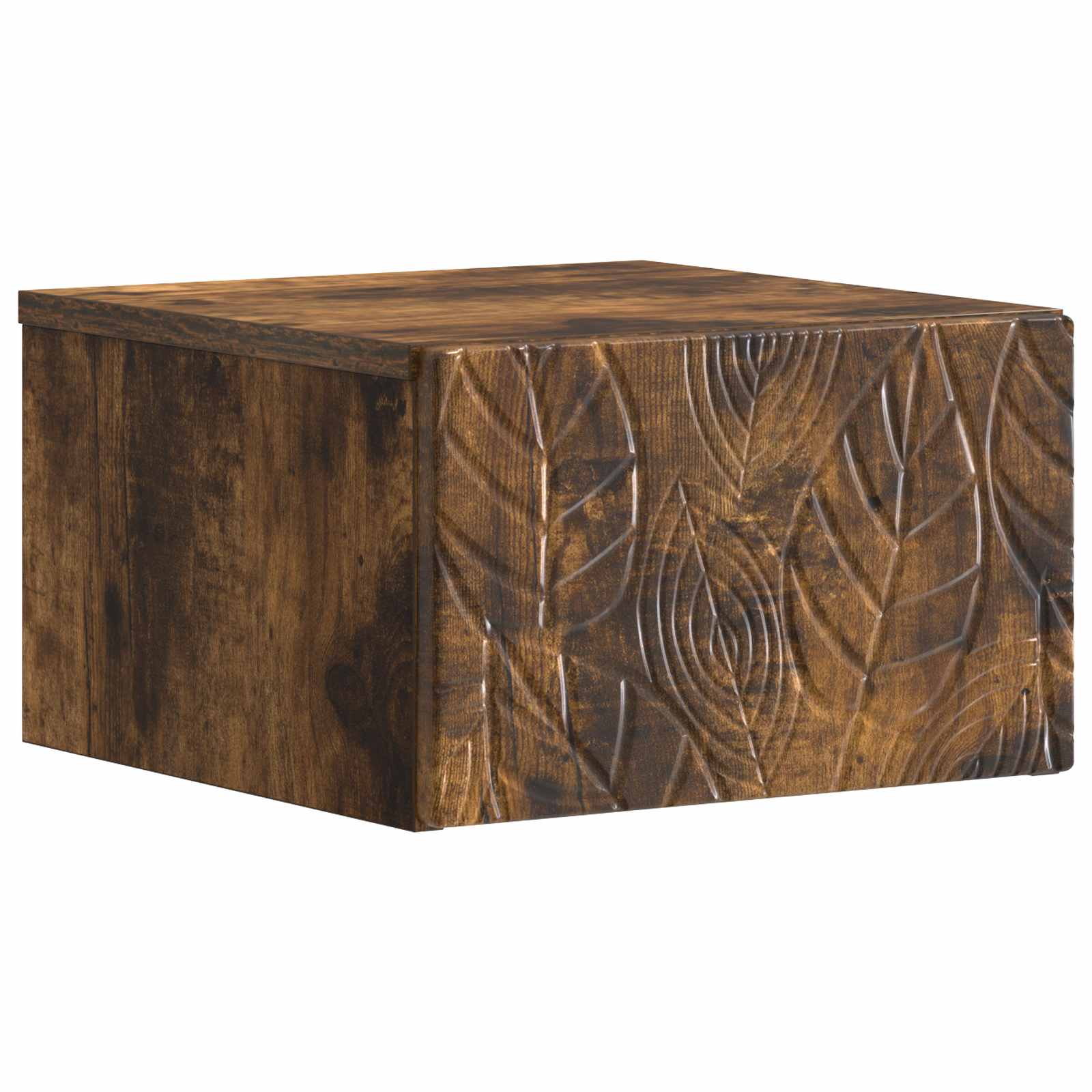 vidaXL Wandbeugel Bedkast Wit 49 x 34,5 x 20 cm Bewerkt hout