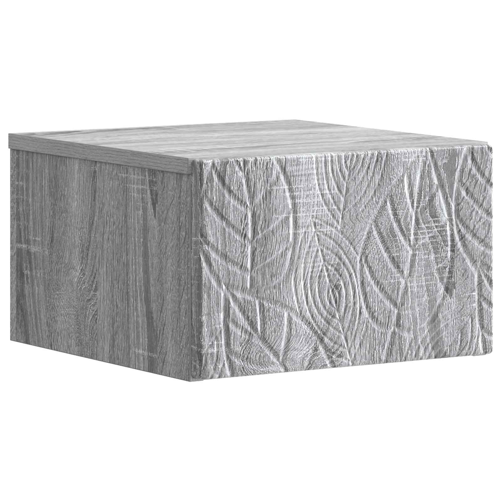 vidaXL Wandbeugel Bedkast Wit 49 x 34,5 x 20 cm Bewerkt hout